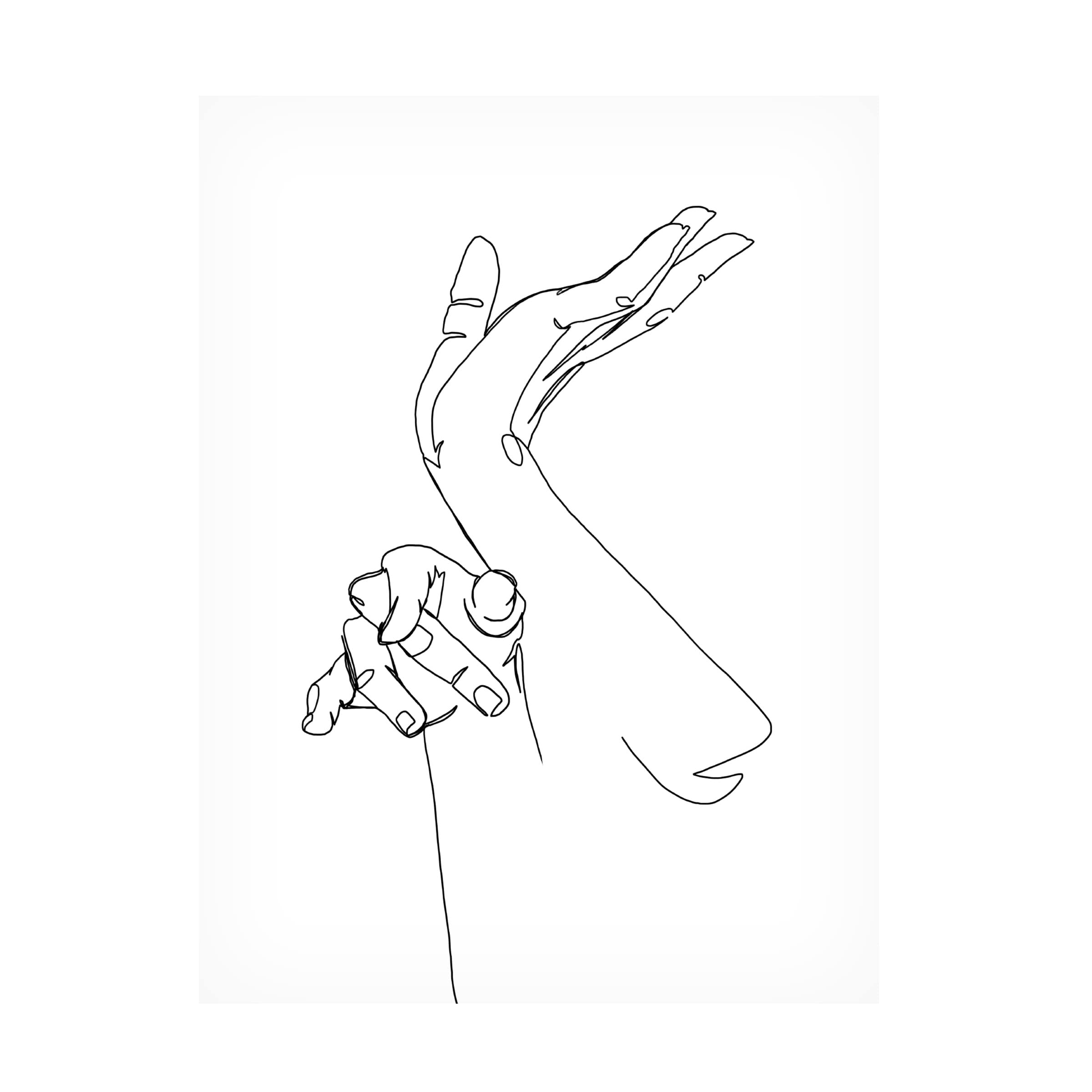 Grace Popp 'Magic Hands II' Canvas Wall Art Print - Modern Abstract Painting for Living Room, Bedroom & Office Decor
