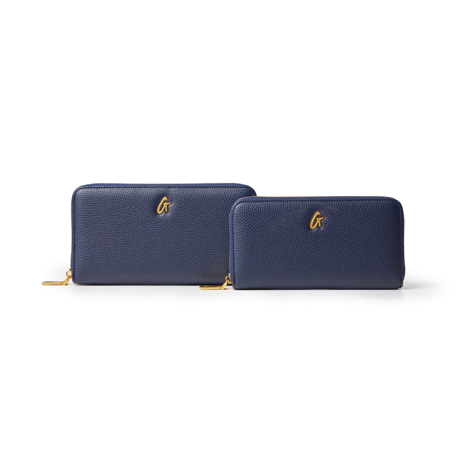 Premium Standard Pebble Wallet - Navy Blue Slim RFID Blocking Leather Wallet for Men | Perfect for Travel, Business & Everyday Use