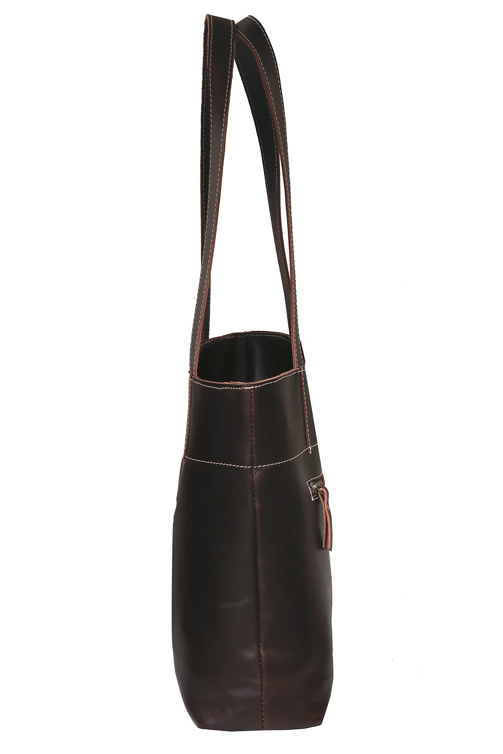 Premium Genuine Leather Tote Bag for Women - Large Work Handbag with Spacious Interior, Durable Shoulder Strap - Perfect for Office, Travel & Everyday Use