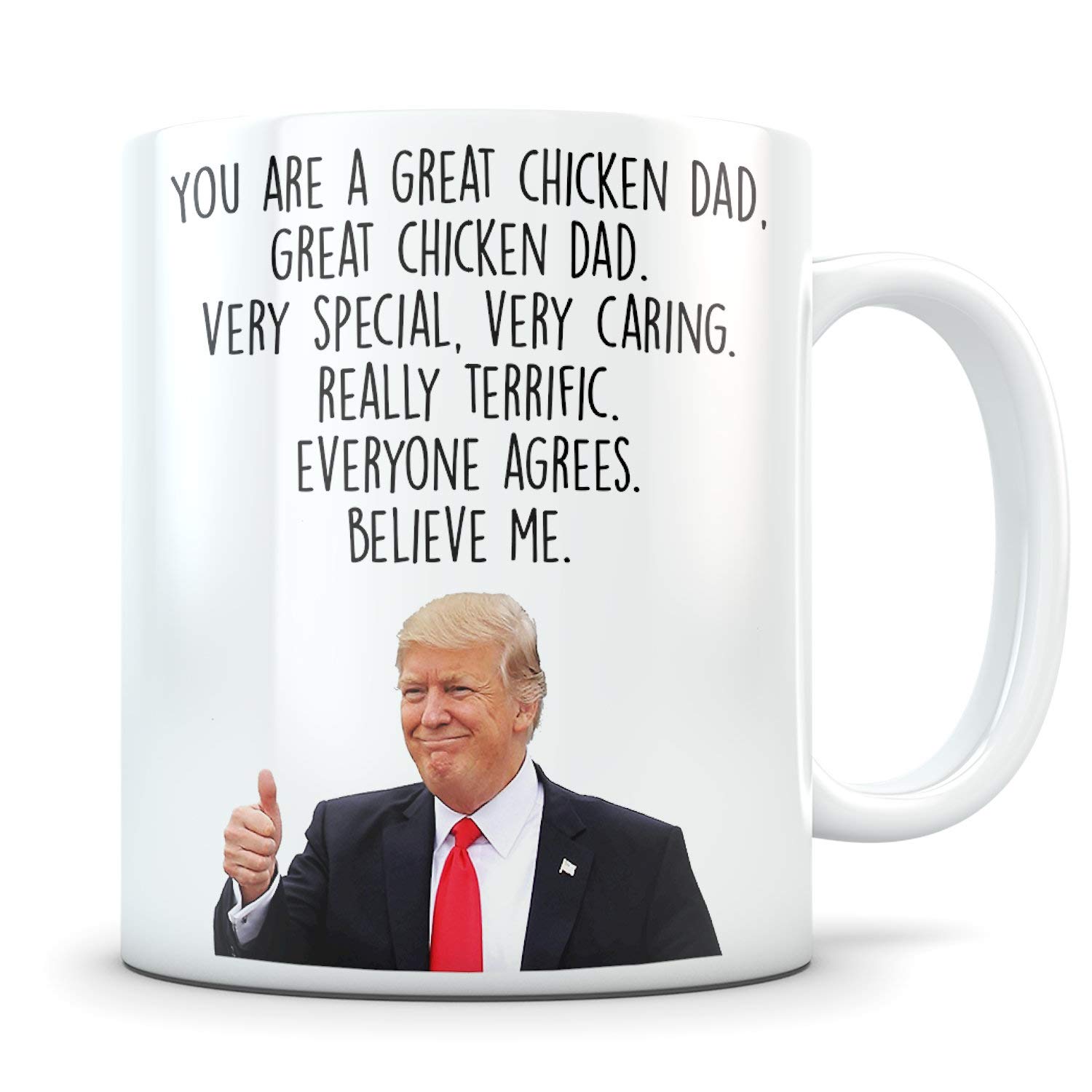 Funny Chicken Gifts for Men - Chicken Dad Mug, Chicken Whisperer Coffee Cup - Unique Gifts for Poultry Lovers, Farmers & Backyard Chicken Keepers - Perfect for Father's Day, Birthday & Farmhouse Decor