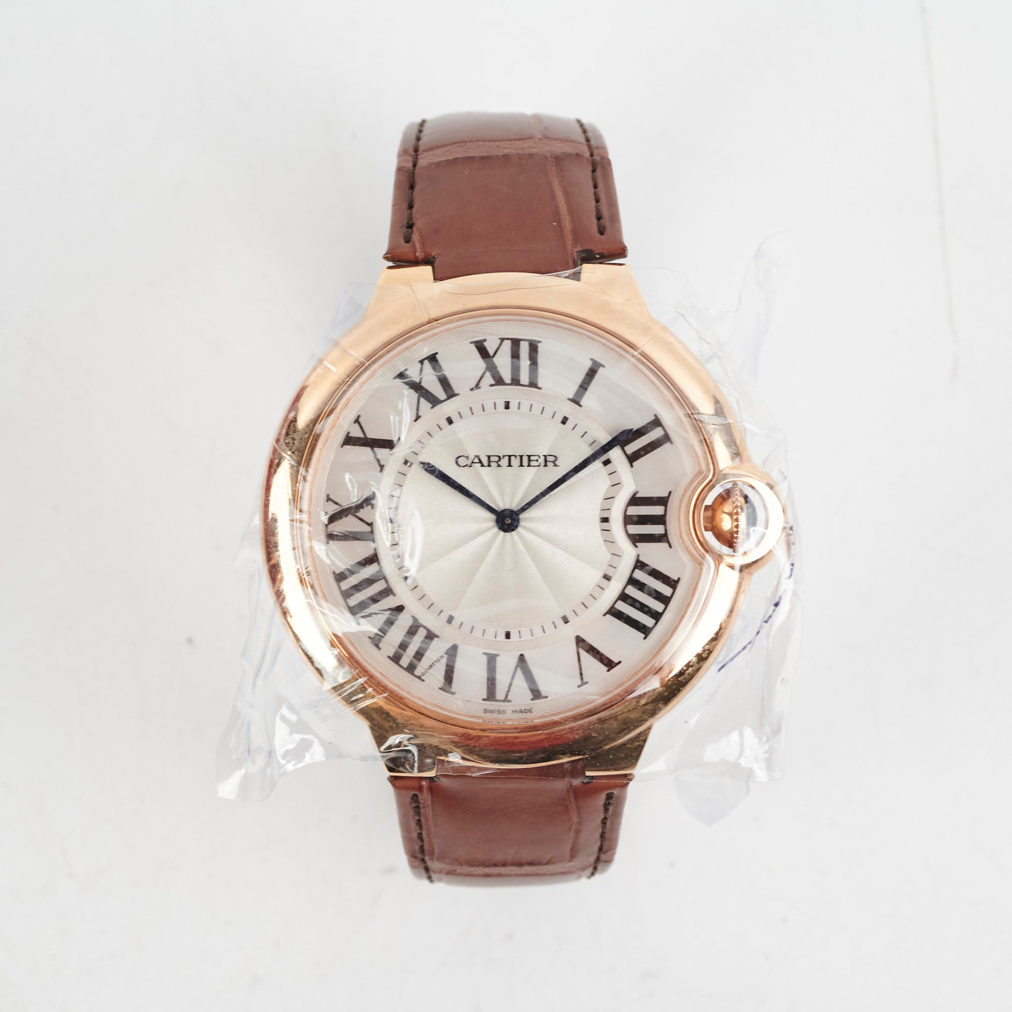 Cartier Ballon Bleu 46mm Rose Gold Men's Watch W6920054 - Luxury Automatic Timepiece for Business & Formal Occasions