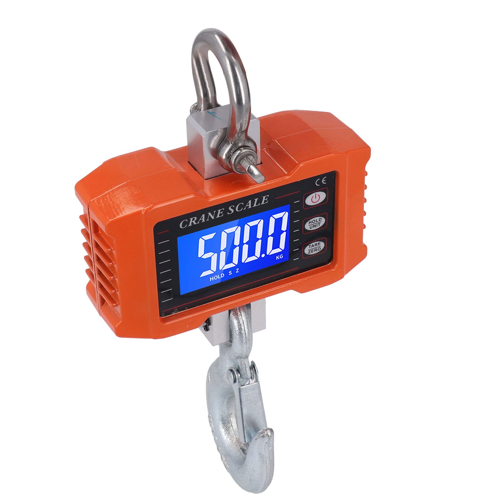 Okuyonic Digital Hanging Scale with Remote Control - 1000lb Capacity High Precision Crane Scale for Industrial Weighing | Portable Heavy Duty Hook Scale for Shipping, Farming, and Warehouse Use