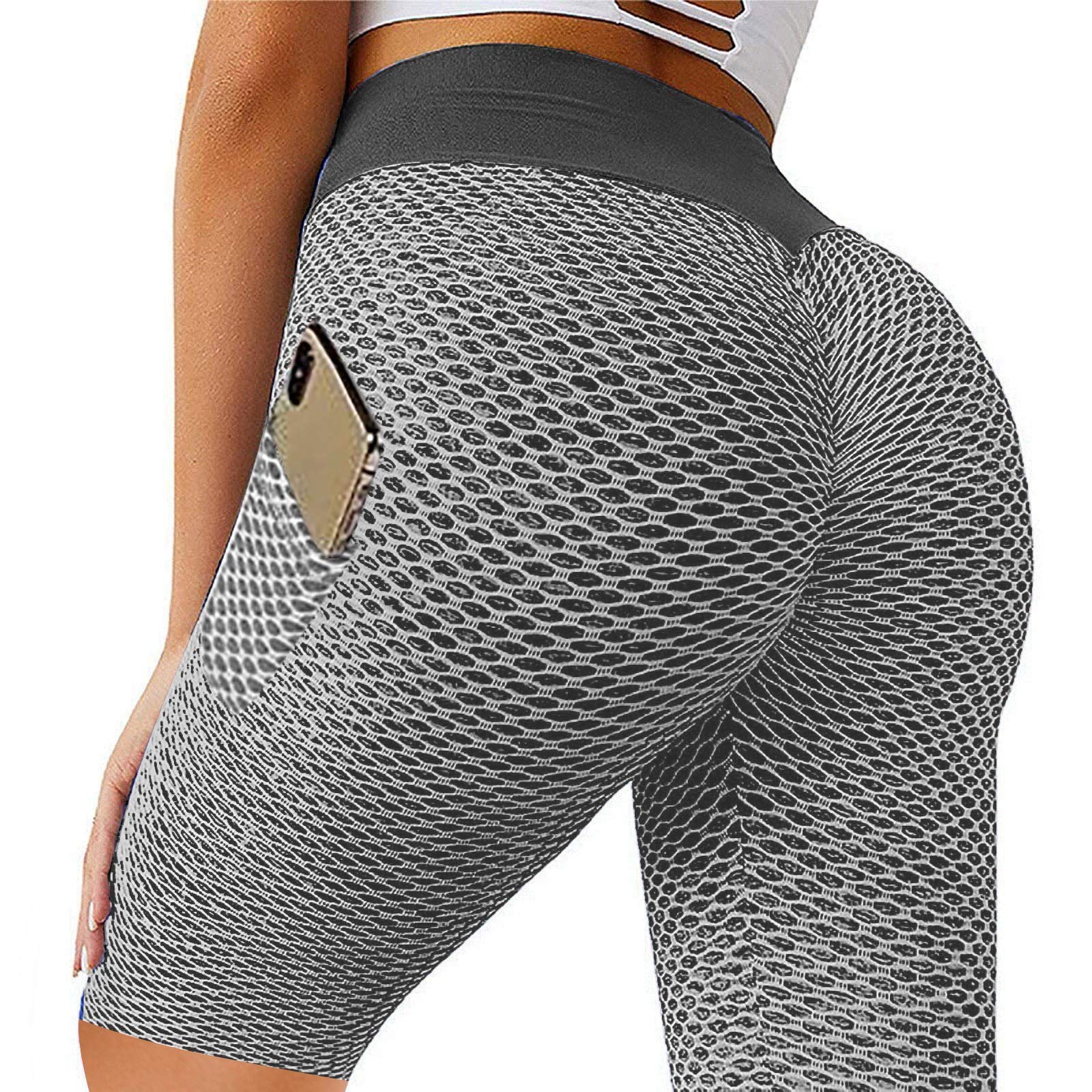 Women's High Waisted Stretch Yoga Shorts with Pockets - TikTok Trendy Workout Leggings for Running, Gym & Fitness - Perfect for Yoga, Pilates & Lounge Wear