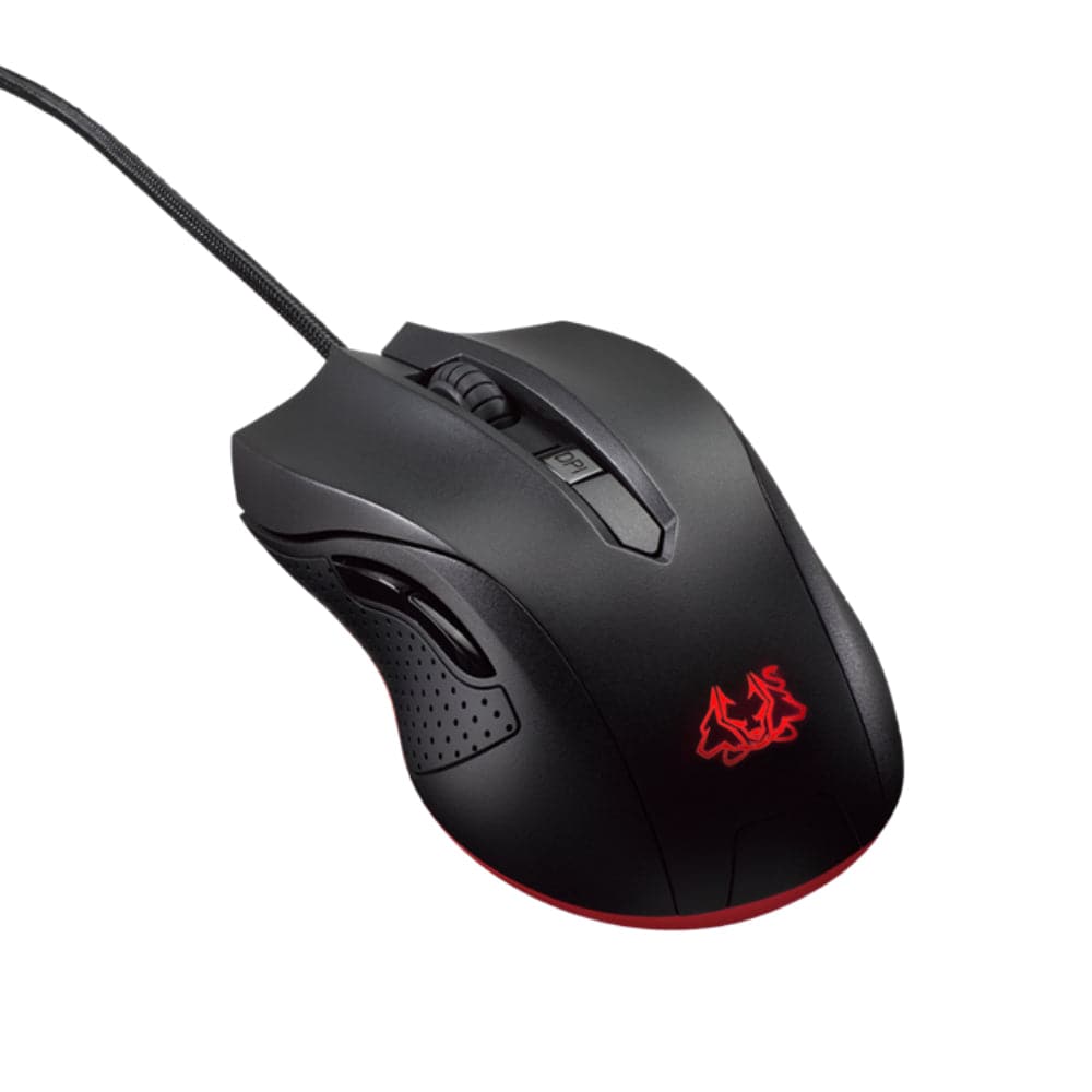 ASUS Cerberus 2500DPI Wired Gaming Mouse with RGB Lighting - High Precision Optical Sensor, Ergonomic Design for PC Gamers (2-Year Warranty) - Perfect for FPS, MOBA & MMO Games