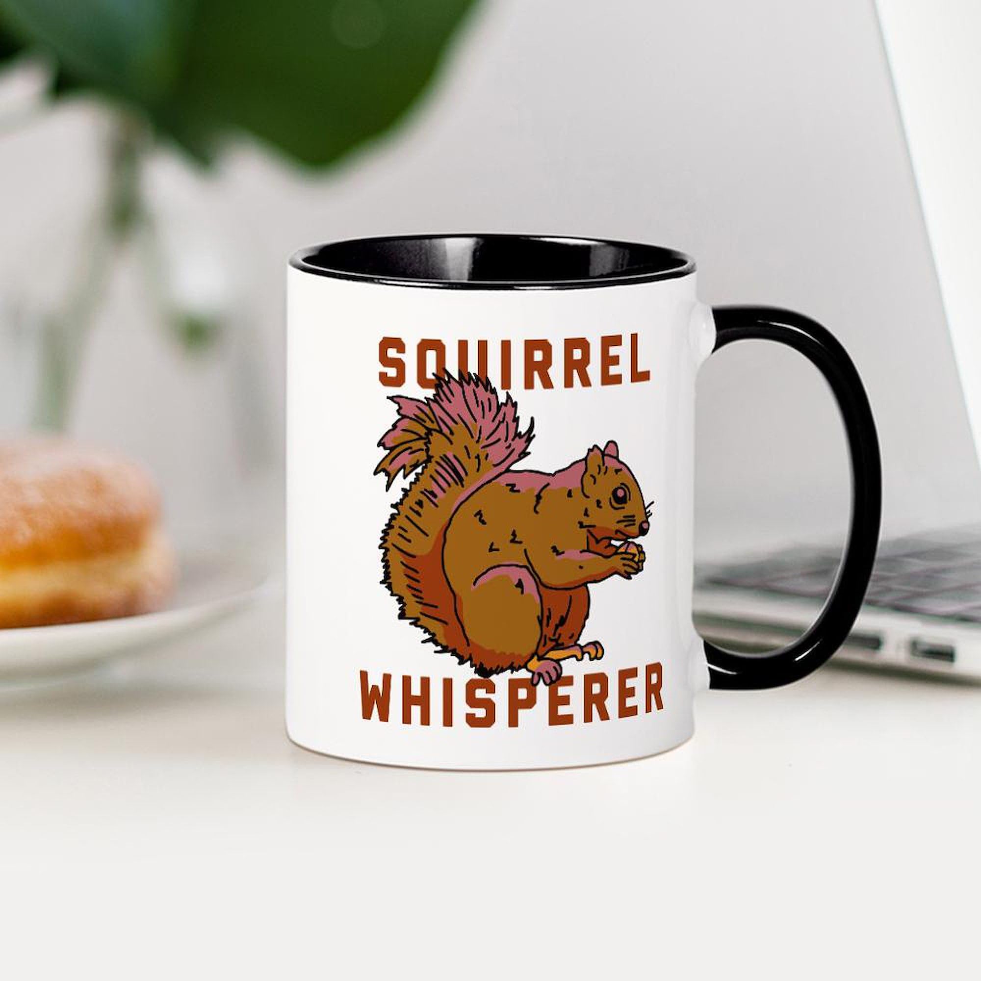 Squirrel Whisperer 11 oz Ceramic Coffee Mug - Funny Novelty Gift for Animal Lovers - Perfect for Home, Office & Outdoor Camping