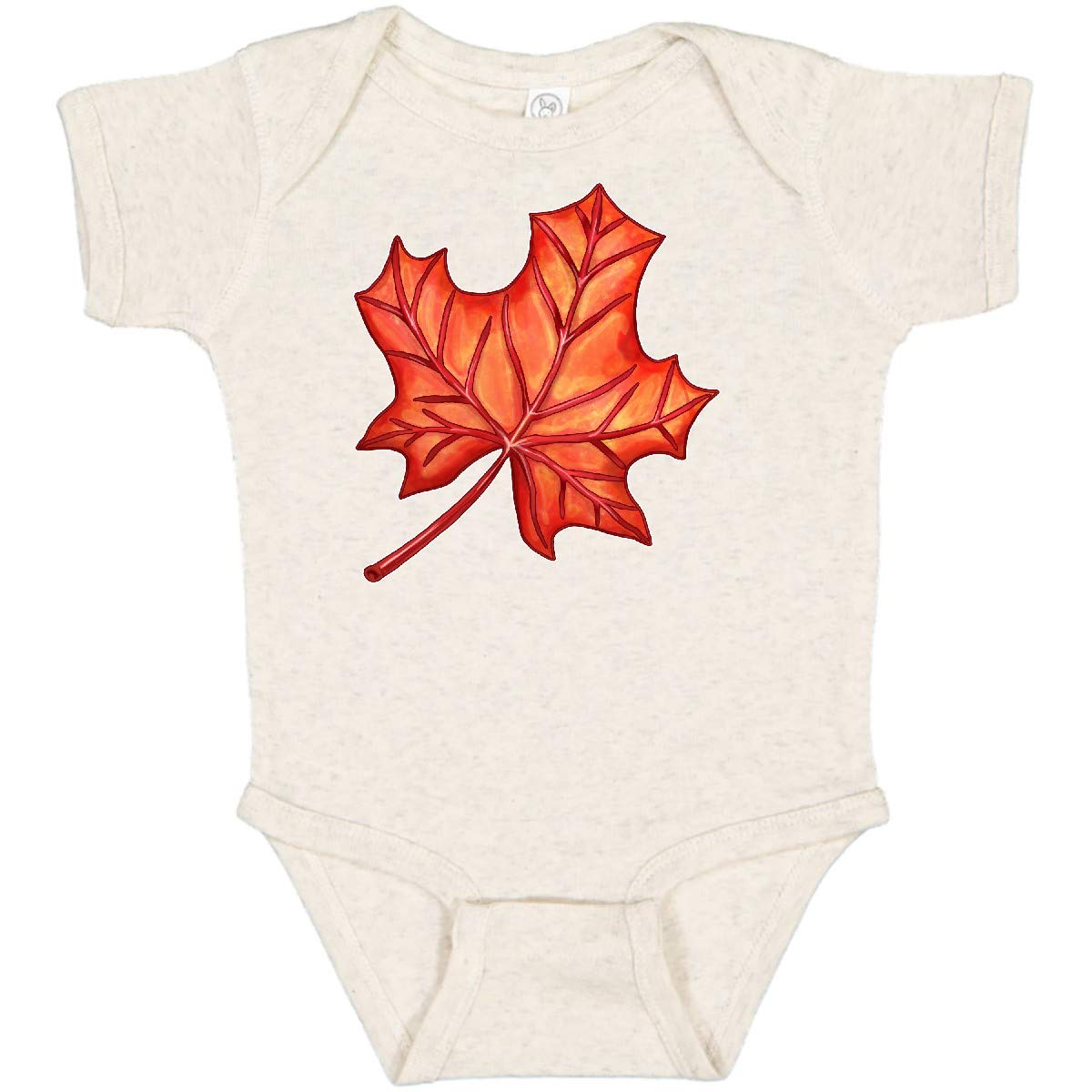 Inktastic Red Canadian Maple Leaf Baby Bodysuit - Soft Cotton Onesie for Newborns & Infants - Perfect for Canada Day, Family Photos & Everyday Wear