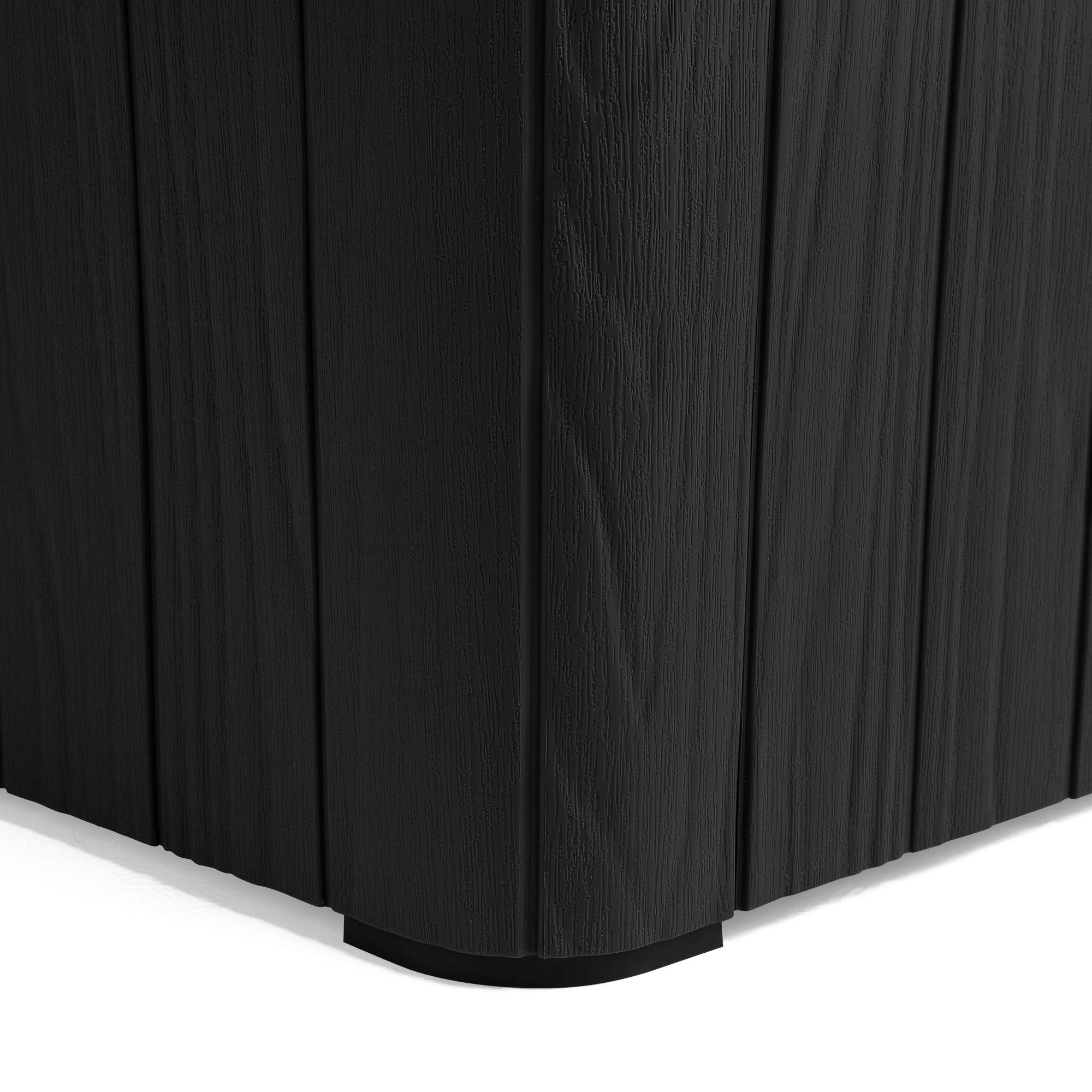 YITAHOME 11.5 Gallon Outdoor Side Table with Storage - Small End Table for Coffee, Patio Decor - Perfect for Living Room, Garden & Balcony (Black)
