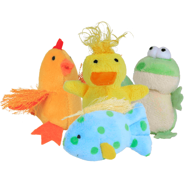 Multipet Look Who's Talking Interactive Cat Toys - Fun Squeaky Plush Toys for Kittens & Adult Cats - Perfect for Playtime, Training & Bonding