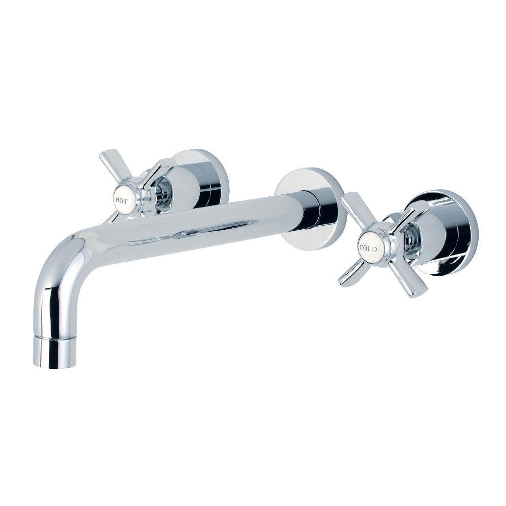 Kingston Brass KS802 Millennium Two Handle Wall Mount Tub Faucet - Durable Bathroom Fixture for Shower and Bathtub Installation