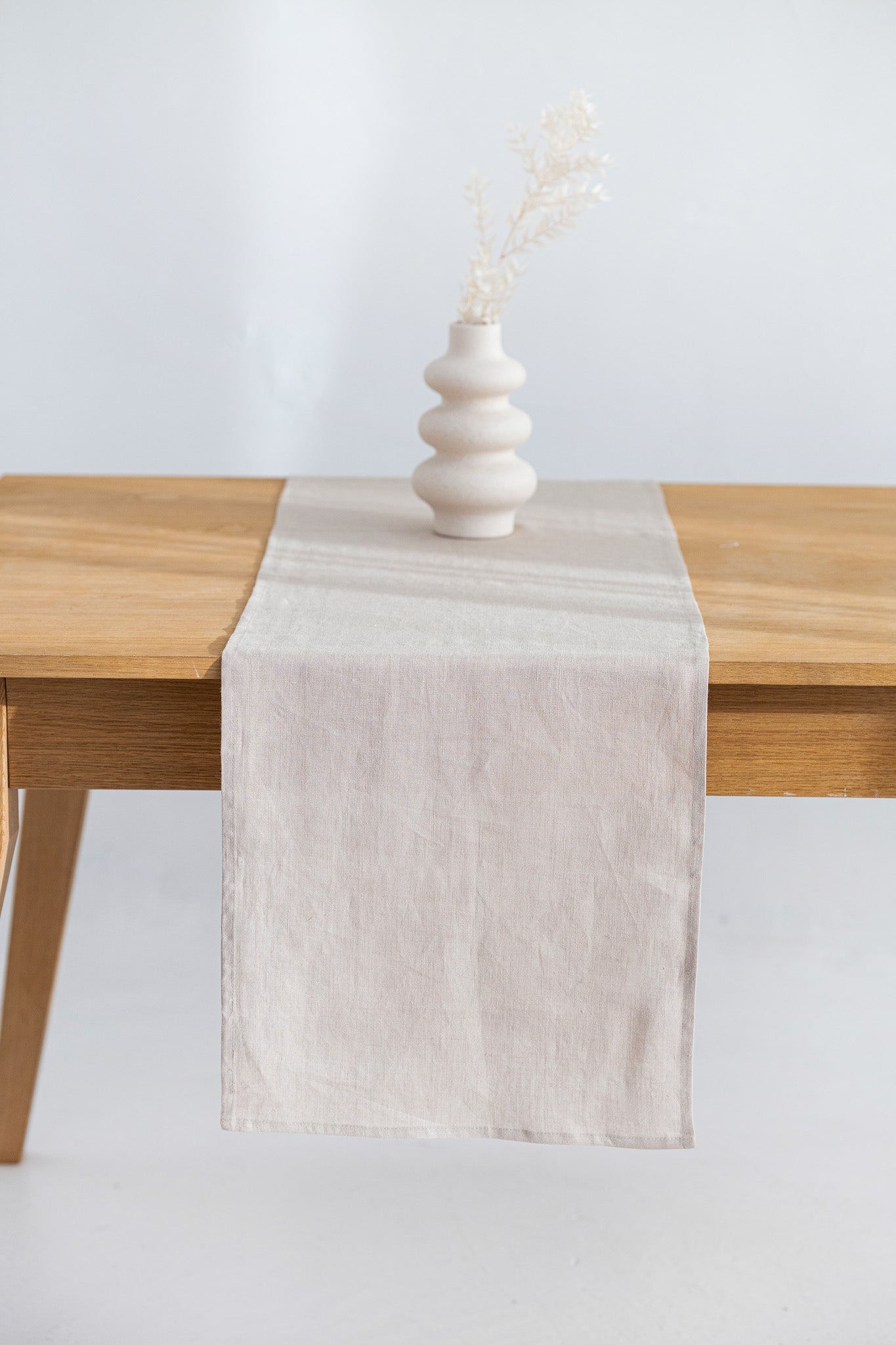 Natural Linen Table Runner - Elegant & Durable for Dining, Weddings, and Home Decor