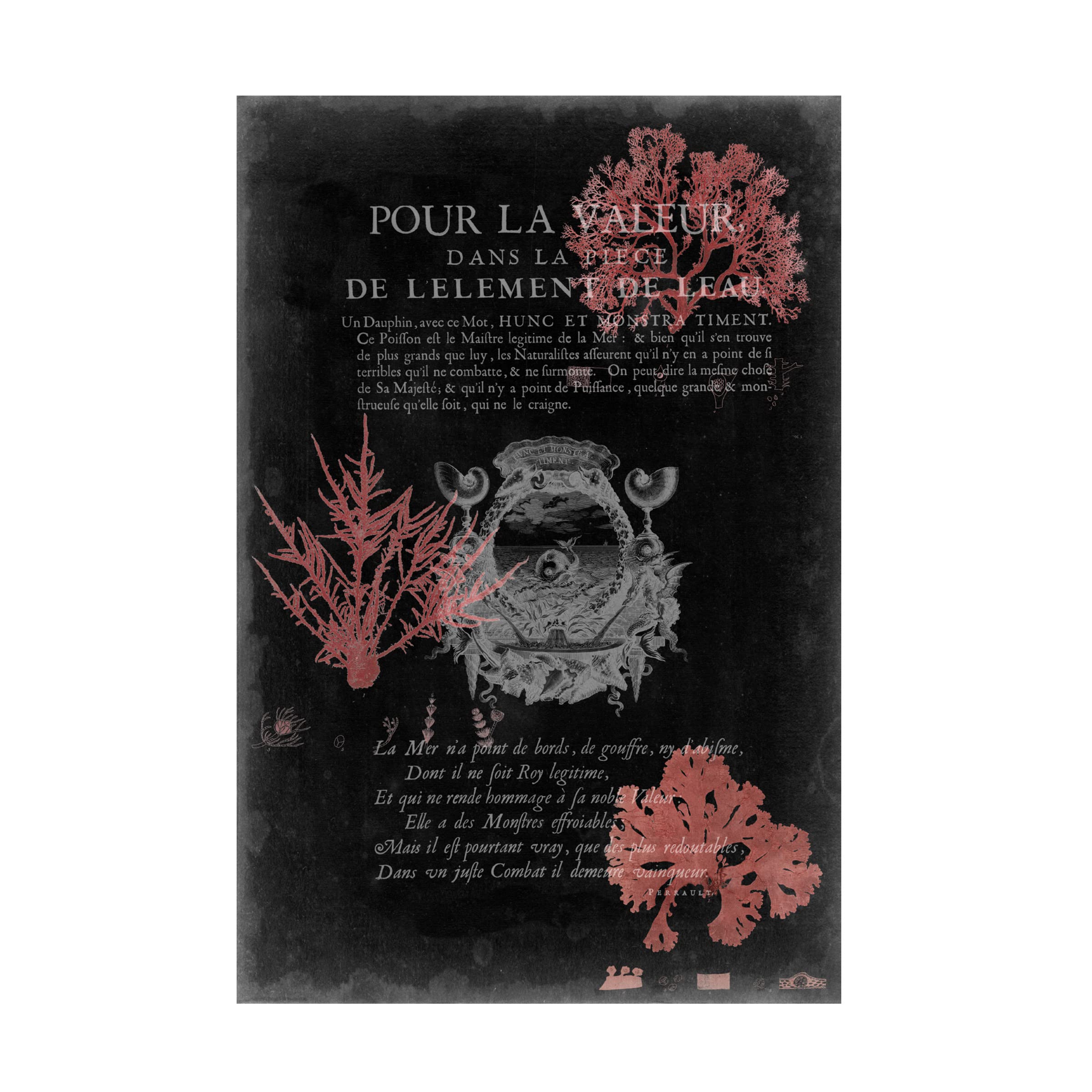 Trademark Fine Art 'Pour La Mer I' Ocean Themed Canvas Wall Art by Studio W - Perfect for Beach House Decor, Coastal Living Room & Nautical Bedroom