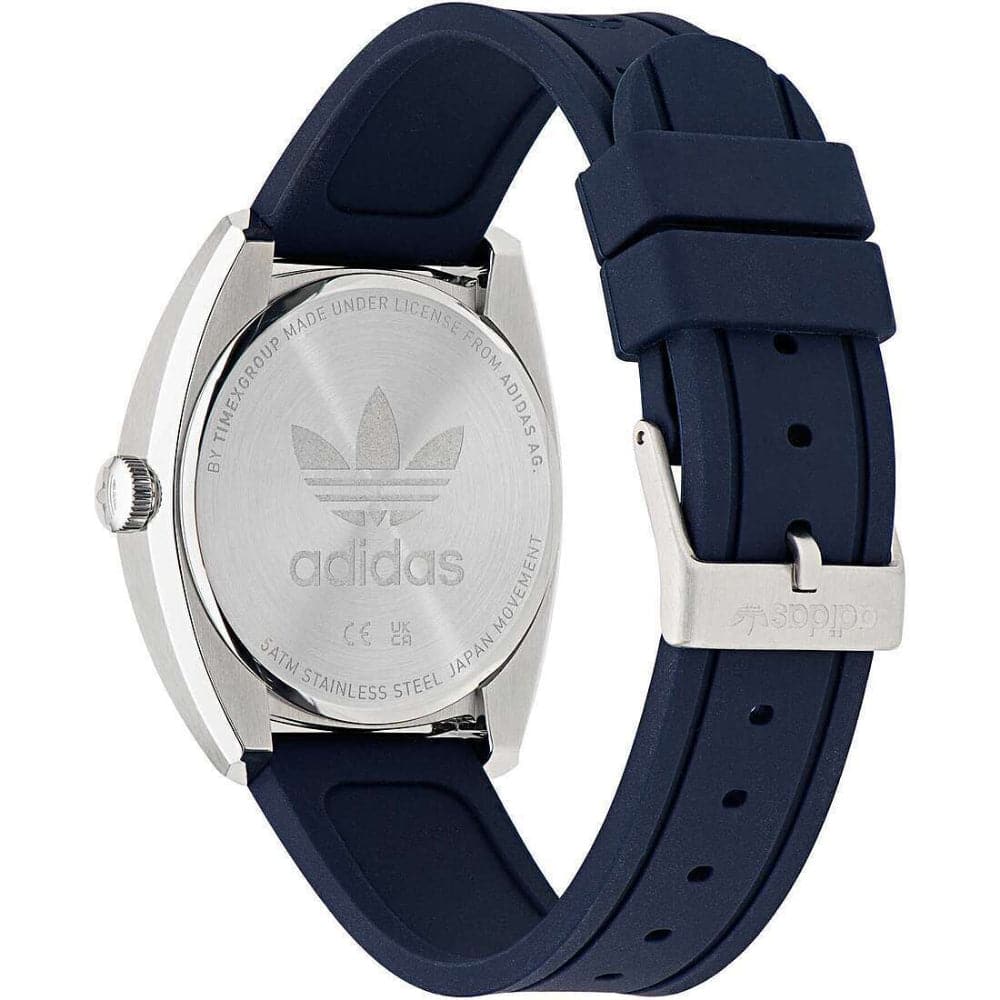 Adidas Originals Men's Watch with Navy Blue Dial & Silicone Strap - Model AOFH23014 | Stylish Casual & Sports Timepiece for Everyday Wear