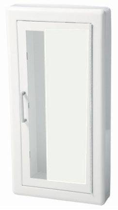 JL Industries 1017 V 10 Ambassador Series Steel Fire Extinguisher Cabinet - Vertical Duo Panel Clear Acrylic with Pull Handle | Wall Mounted Safety Storage for Home, Office & Commercial Use