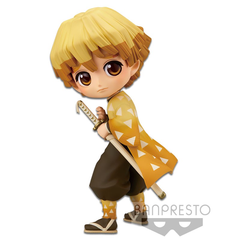 Demon Slayer Q Posket Zenitsu Agatsuma Pastel Version B Anime Figure - Cute Collectible for Fans, Home Decor & Gift for Anime Lovers