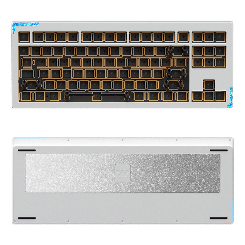 Weikav Stars80 VIA Wireless DIY Mechanical Keyboard Kit - Customizable RGB Backlit Gaming Keyboard for PC/Mac (Home Office, Esports, Typing)