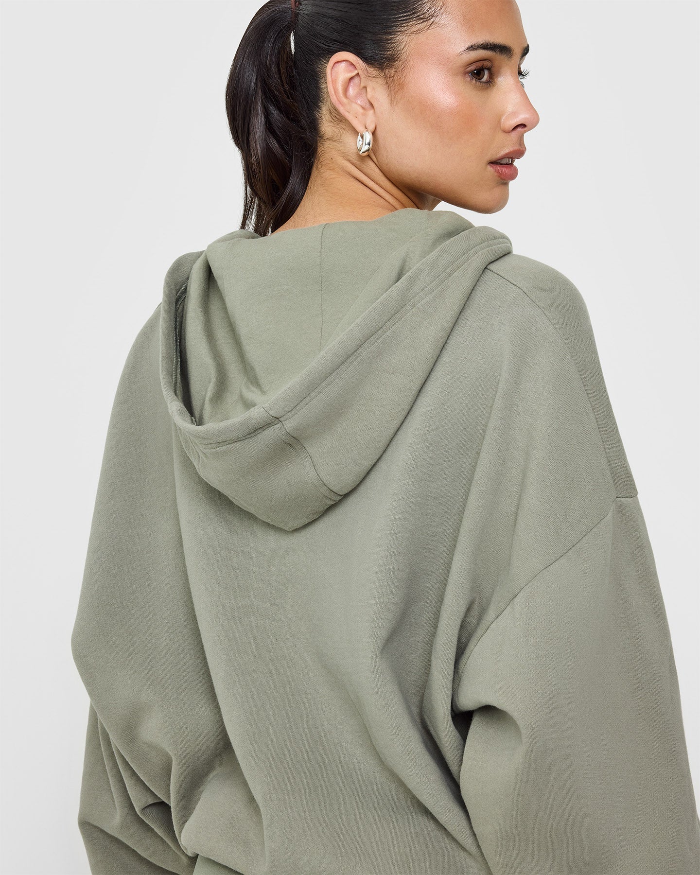 Soft Sage Green Mid-Weight Zip-Up Hoodie for Men & Women - Cozy Fleece Pullover for Casual Wear, Gym, and Outdoor Activities