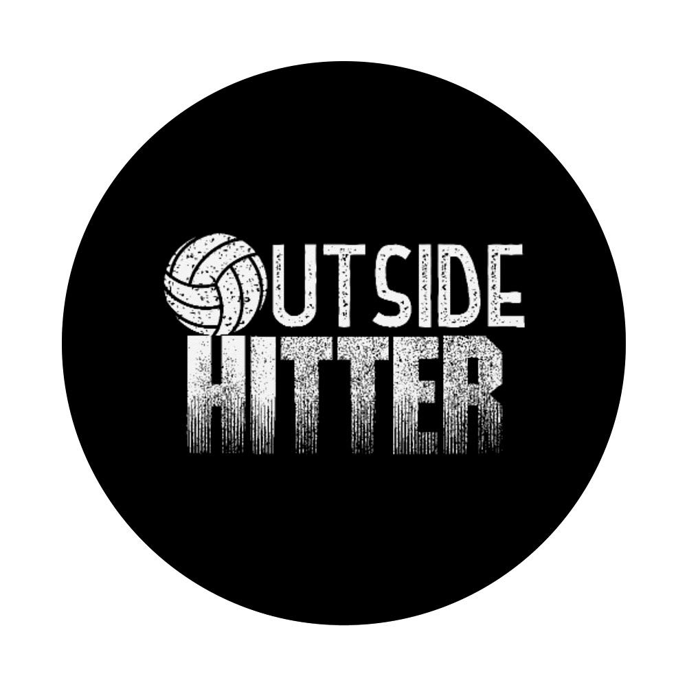 Volleyball Player Outside Hitter Swappable PopGrip - Custom PopSocket for Sports Enthusiasts, Perfect for Game Days & Training Sessions