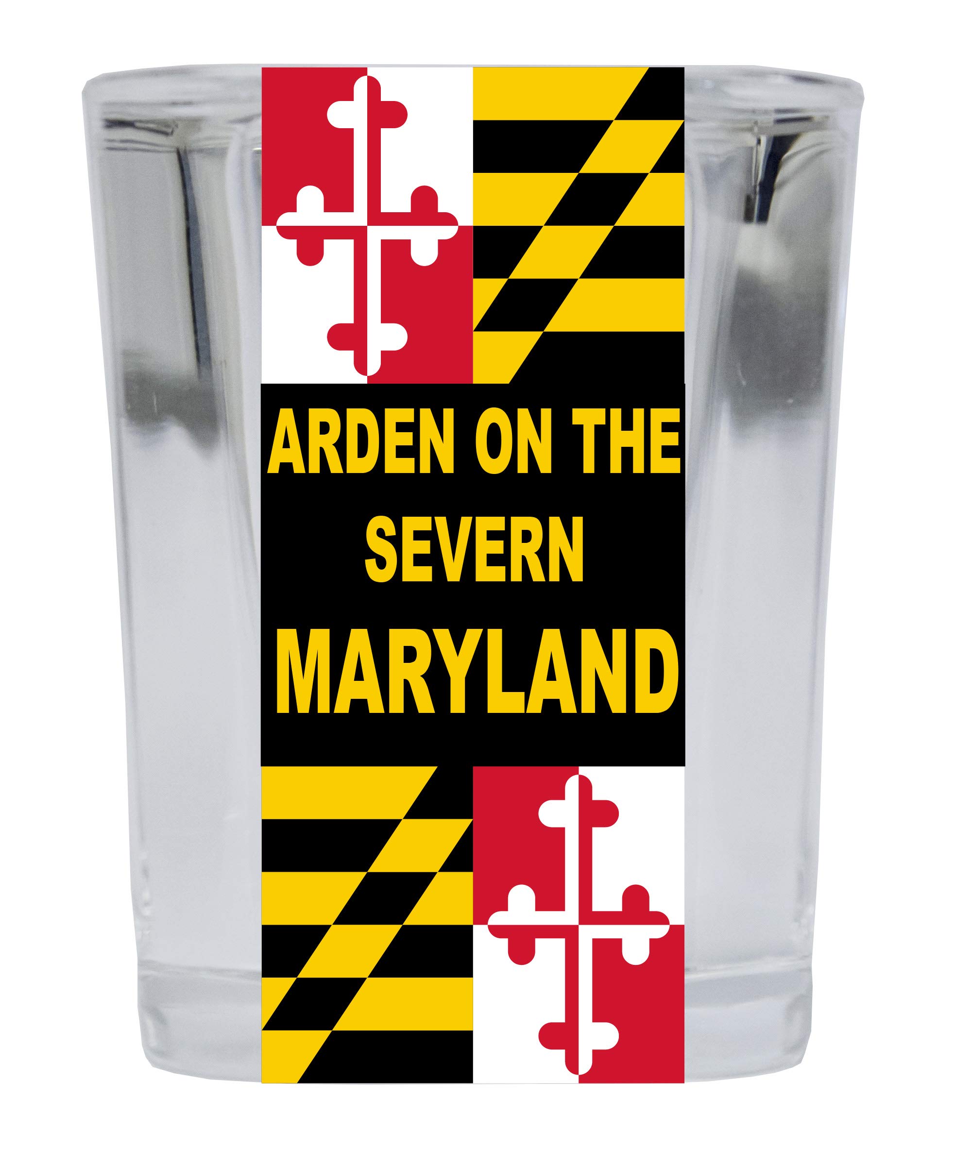 Premium 2 Ounce Square Shot Glass - Perfect for Whiskey, Tequila, and Cocktails - Barware for Home, Parties, and Gifts - Arden on the Severn Maryland Inspired Design