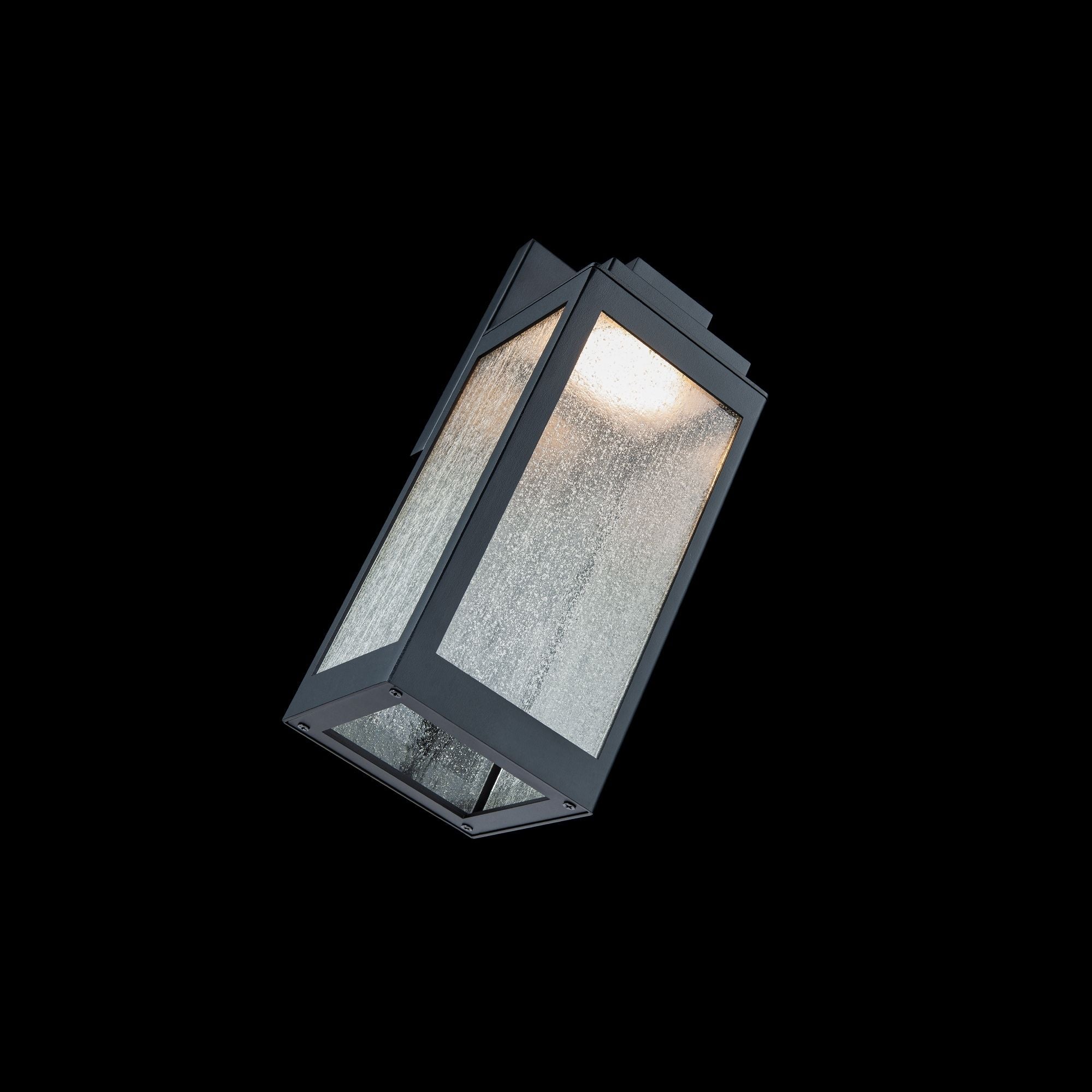 AMHERST 14 Inch LED Outdoor Wall Lantern - 3000K Warm White Light - Weatherproof Black Finish - Perfect for Porch, Patio, and Garden Lighting