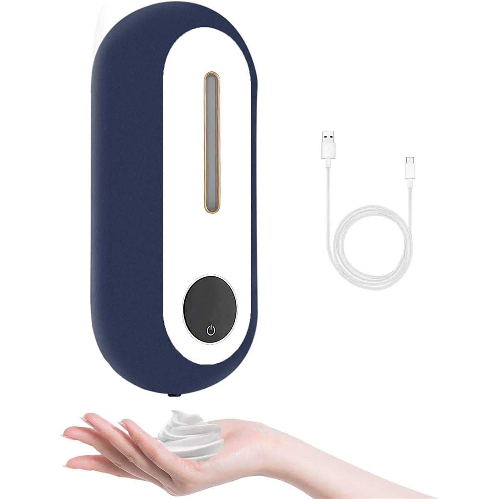 Touchless Foaming Soap Dispenser - Automatic Sensor Soap Dispenser with Adjustable 3-Level Foam Output, 15.2oz/450ml Capacity, Wall Mount - Perfect for Kitchen, Bathroom, and Office Hygiene