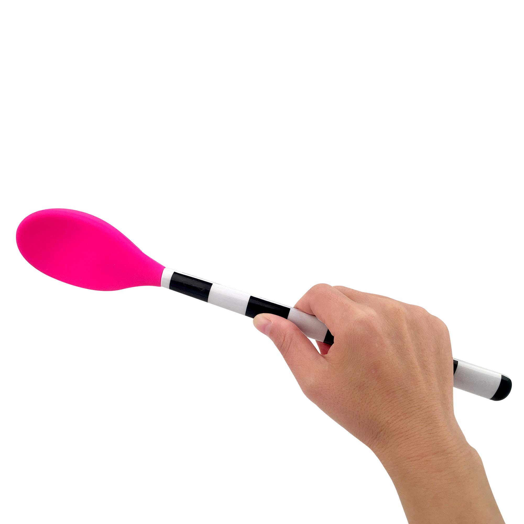 French Bull Easy Grip Melamine Handle Silicone Non-Stick Heat Resistant BPA-Free Kitchen Utensil Set (3-Piece, Pink) - Perfect for Cooking, Mixing, Baking & Serving - Ideal for Home Chefs & Professional Kitchens