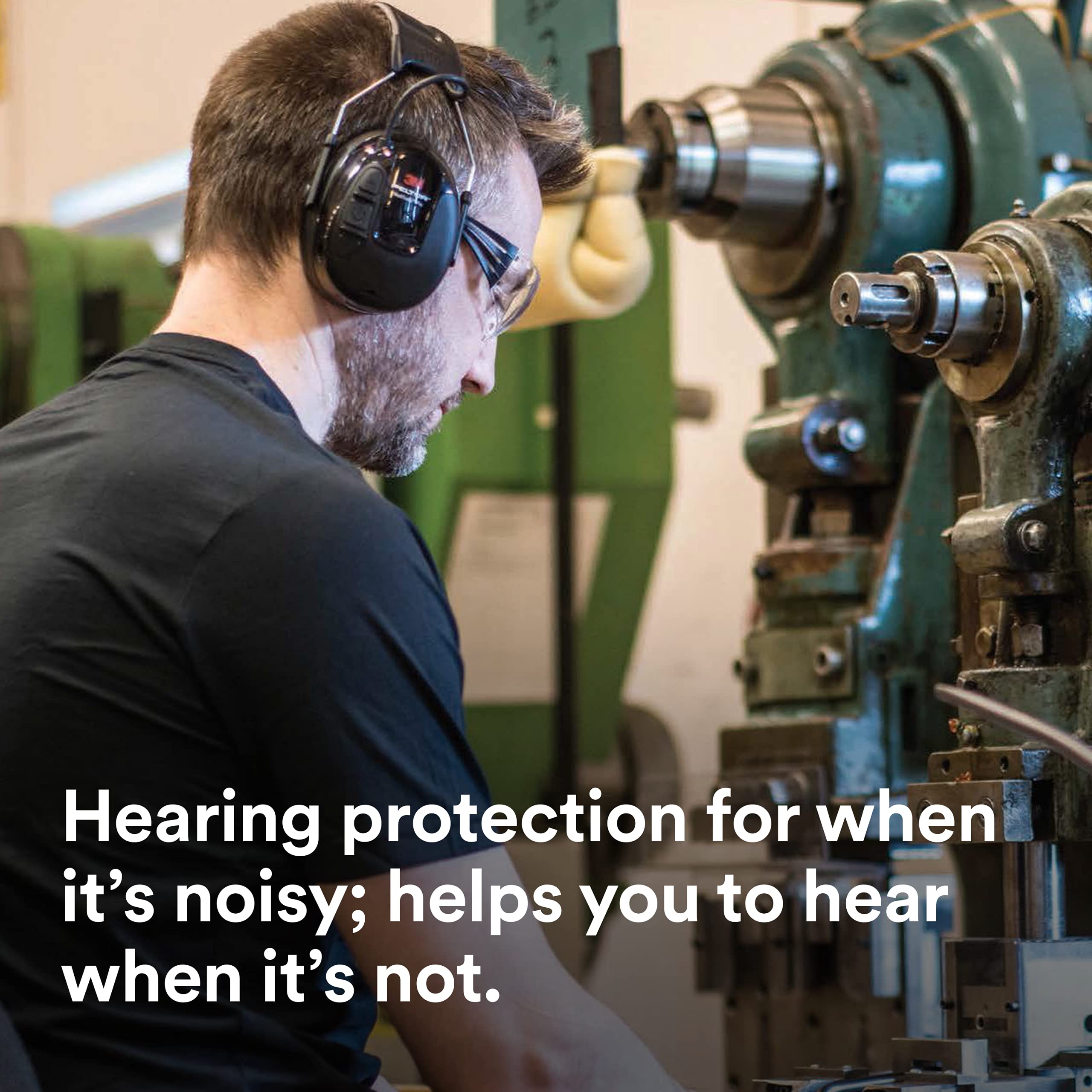 3M PELTOR ProTac III Hearing Protection Headset with Microphone - Wireless Bluetooth 3.5mm Noise Canceling Headphones for Shooting Range, Construction & Industrial Work Safety Gear