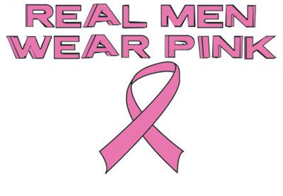 Breast Cancer Awareness T-Shirt for Men - Real Men Wear Pink Ribbon Tee in Black | Support Cancer Awareness & Show Solidarity