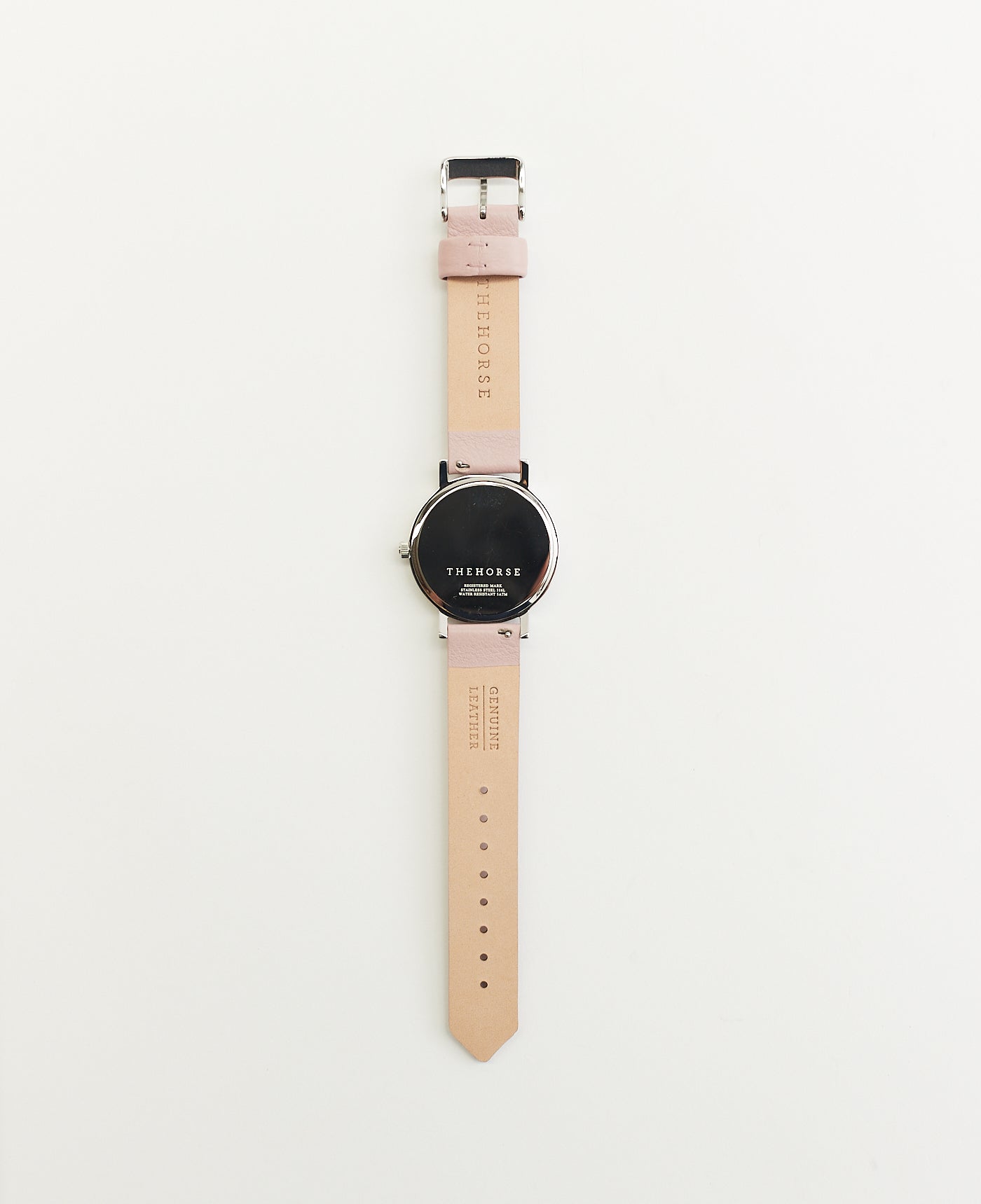 Mini Original Watch - Polished Silver Case, White Dial & Dirty Pink Leather Strap - Perfect for Casual Wear, Office & Everyday Fashion