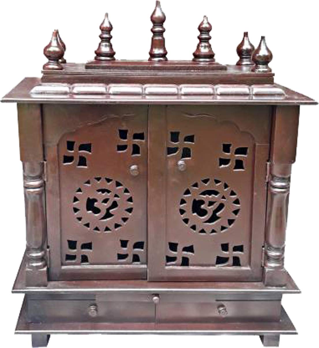 Handcrafted Wooden Puja Mandir for Home & Office - Traditional Hindu Temple for Daily Worship, Navratri & Diwali Decor - Perfect Spiritual Gift for Festive Seasons