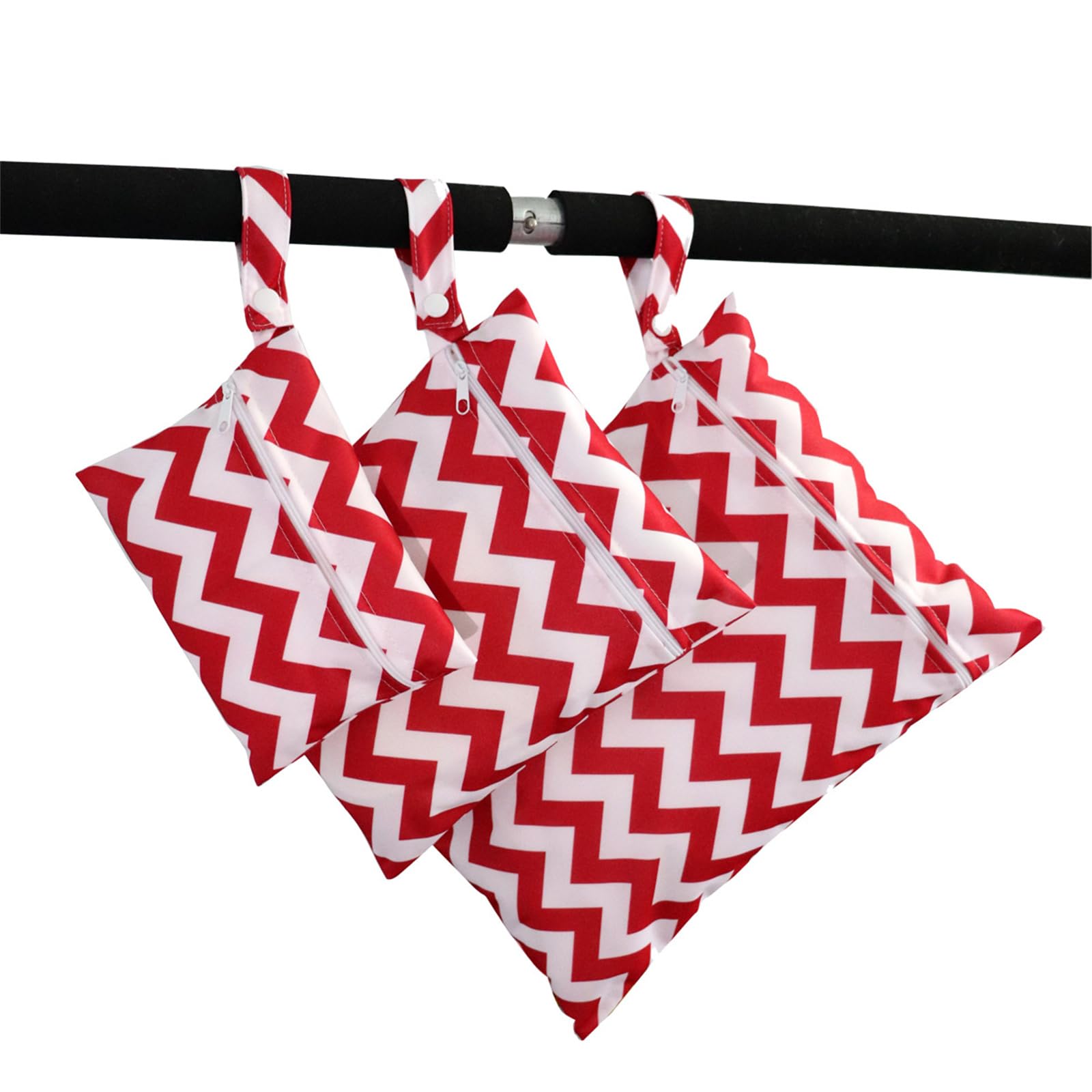 3Pcs Reusable Diaper Bag & Sanitary Pad Storage - Portable Hanging Wet Bags for Strollers, Bedside & Travel - Perfect for Baby Care, Maternity & On-the-Go Organization