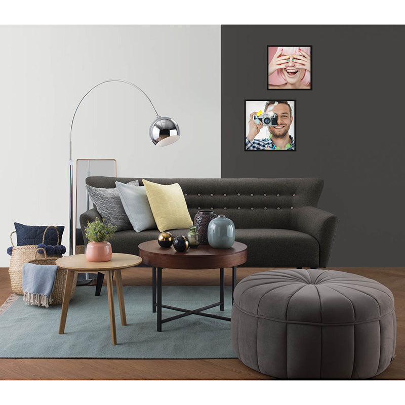 Premium PROBE Ottoman 87cm - Soft Grey Storage Footstool for Living Room, Bedroom & Home Decor | Comfortable Seating & Extra Storage Space