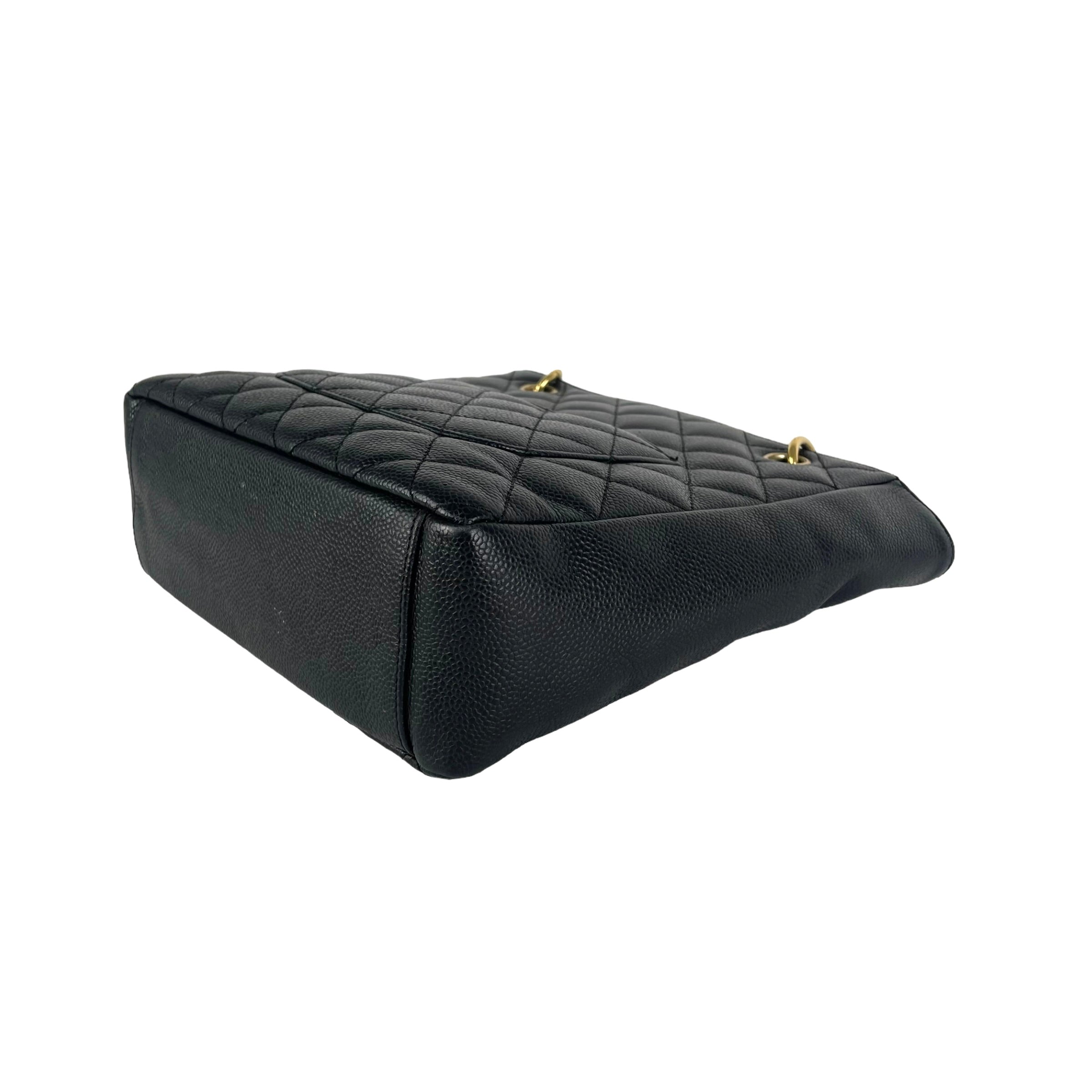 Chanel Quilted PST (Petit Shopping Tote) Handbag in Black - Luxury Designer Crossbody Bag for Women, Perfect for Shopping, Travel & Everyday Use