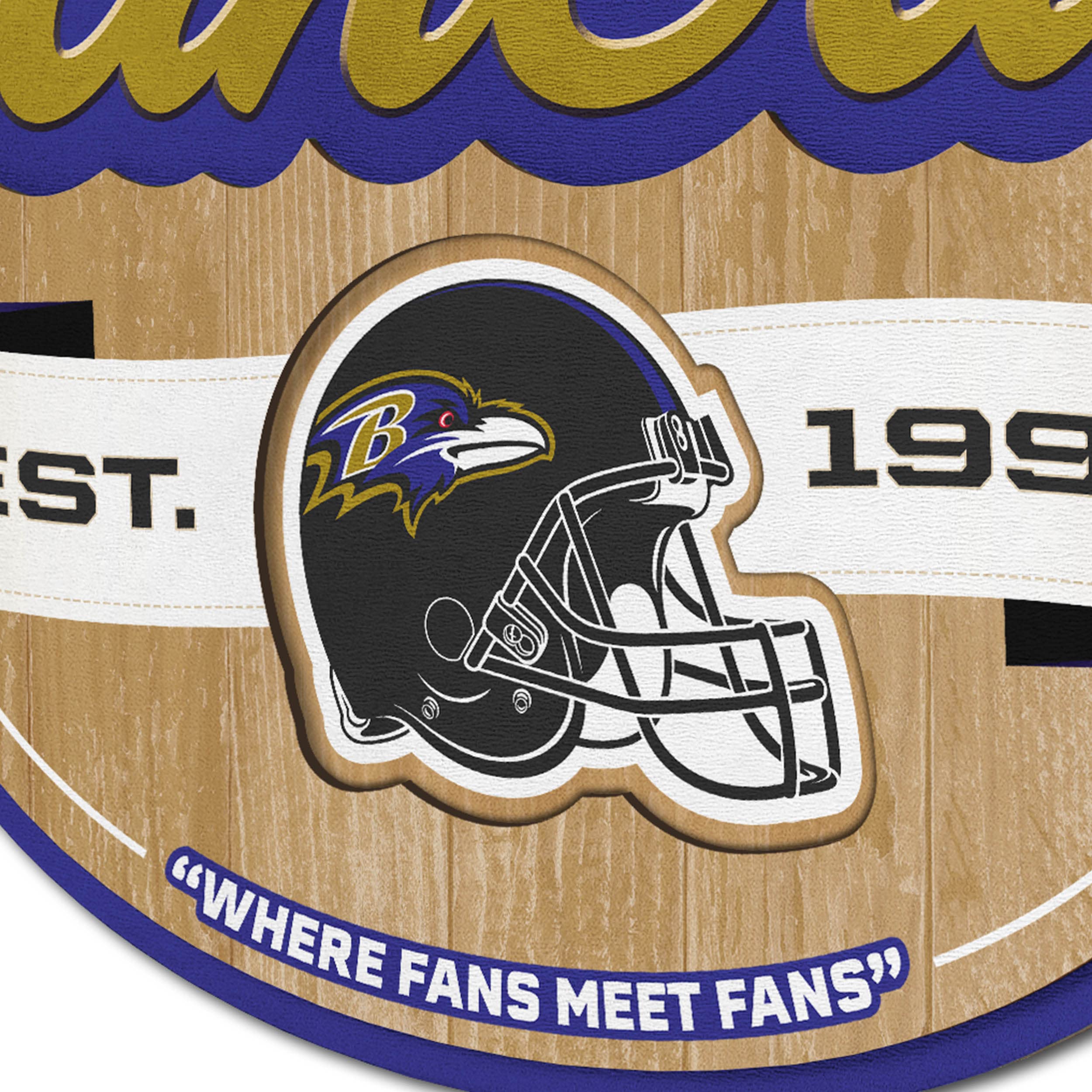 YouTheFan NFL Team Logo Metal Fan Cave Sign - Officially Licensed Football Man Cave Decor for Game Room, Basement & Sports Bar Wall Art