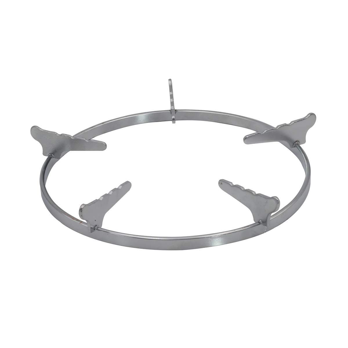 EARTH STAR Double Hole Gas Rack - Heavy Duty Steel Pan Support for Gas Stove | Perfect for Outdoor Camping, BBQ & Home Kitchen Cooking Accessories