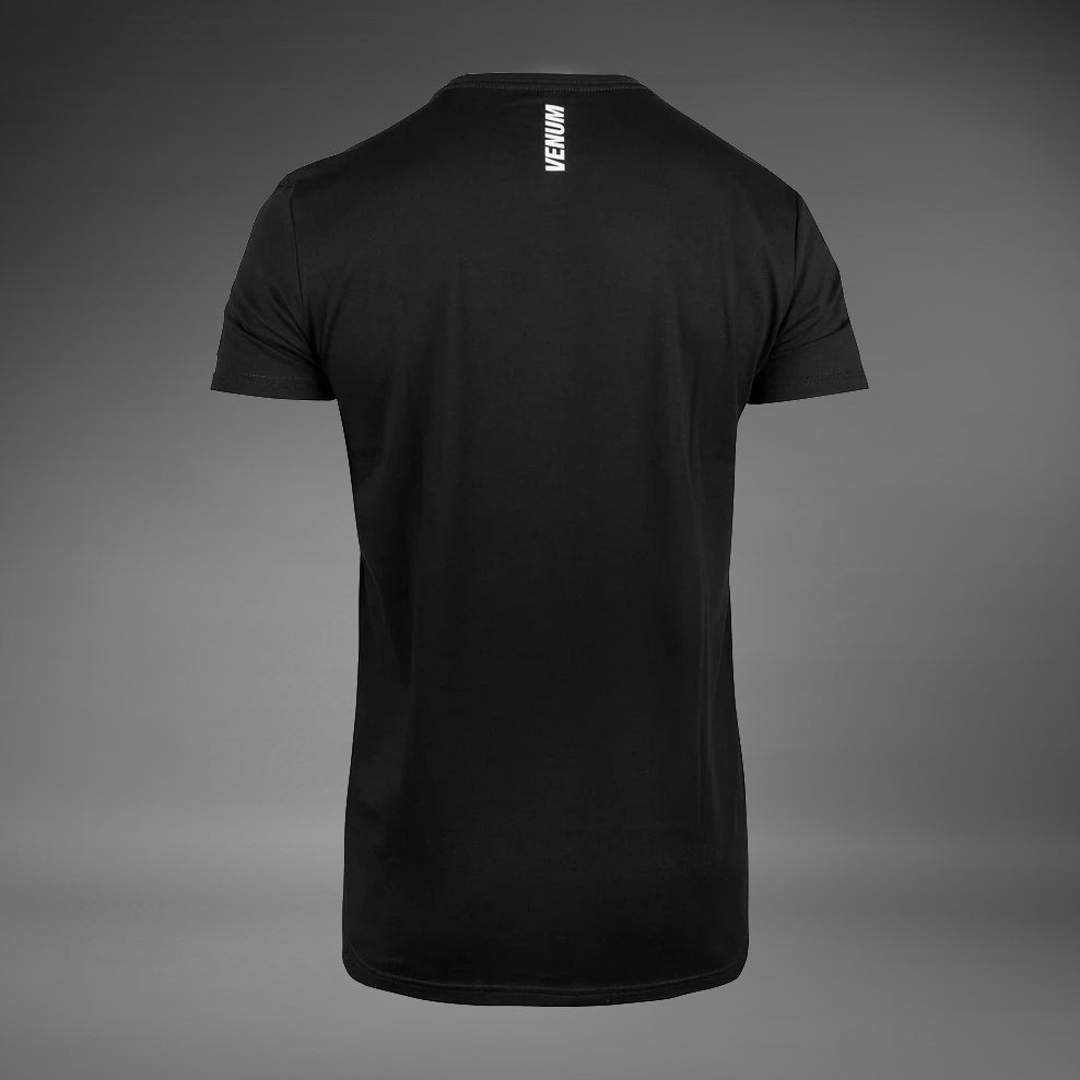 Venum VT Muay Thai Training T-Shirt for Men - Black & White - Breathable & Comfortable for MMA, Boxing & Fitness Workouts