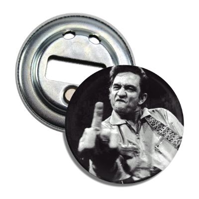 Johnny Cash Vintage Style Magnetic Bottle Opener - Perfect for Home Bars, Man Caves & Country Music Fans