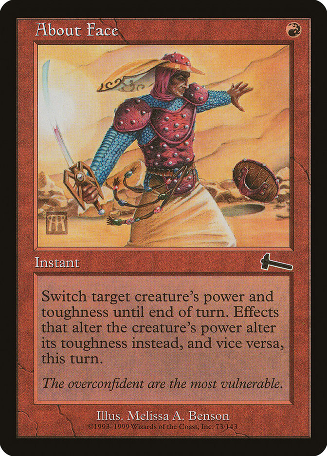 About Face - MTG Urza's Legacy Rare Magic Card - Perfect for Commander Decks & MTG Collections