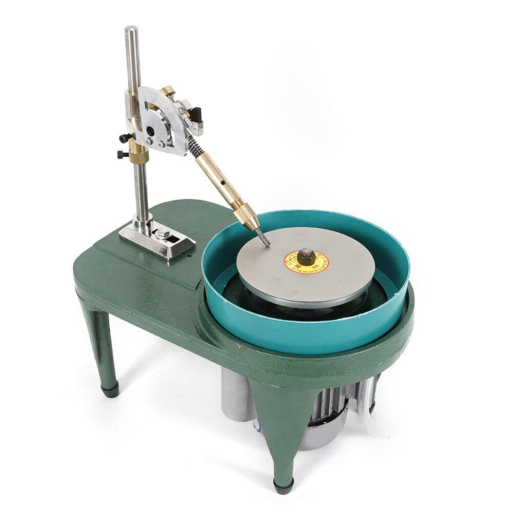 Professional Gem Faceting Machine - 2800RPM Gemstone Grinder & Polisher with Angle Manipulator for Jewelry Making, Jade, Precious Metals | Perfect for Lapidary, Jewelry Workshops & DIY Gem Cutting Projects