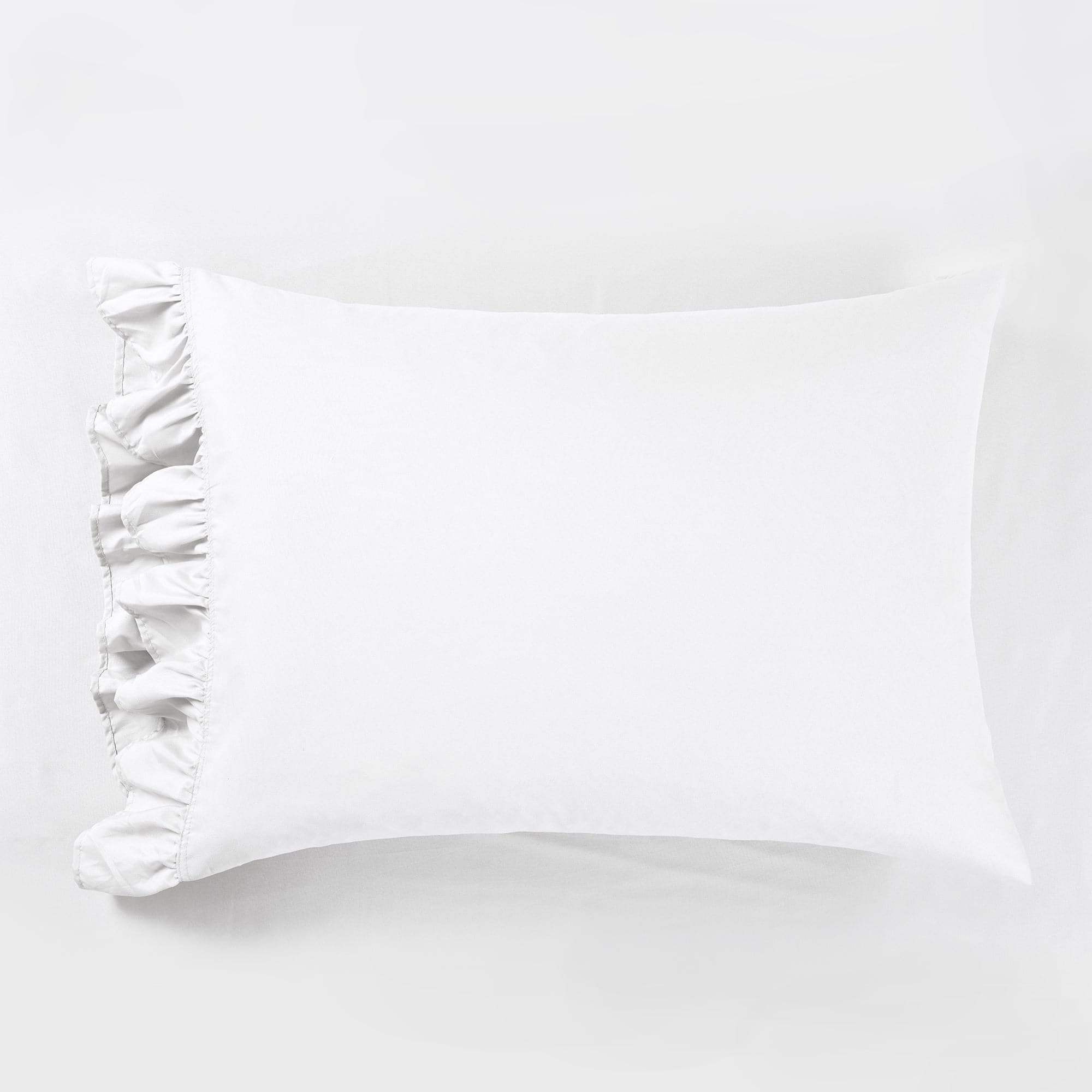 Reyna Ruffle Sheet Set - Queen Size 4-Piece Bedding Set with Floral Lace Trim, Soft Breathable Cotton for Girls & Women - Perfect for Bedroom Decor, Guest Room, and Luxury Hotel Style