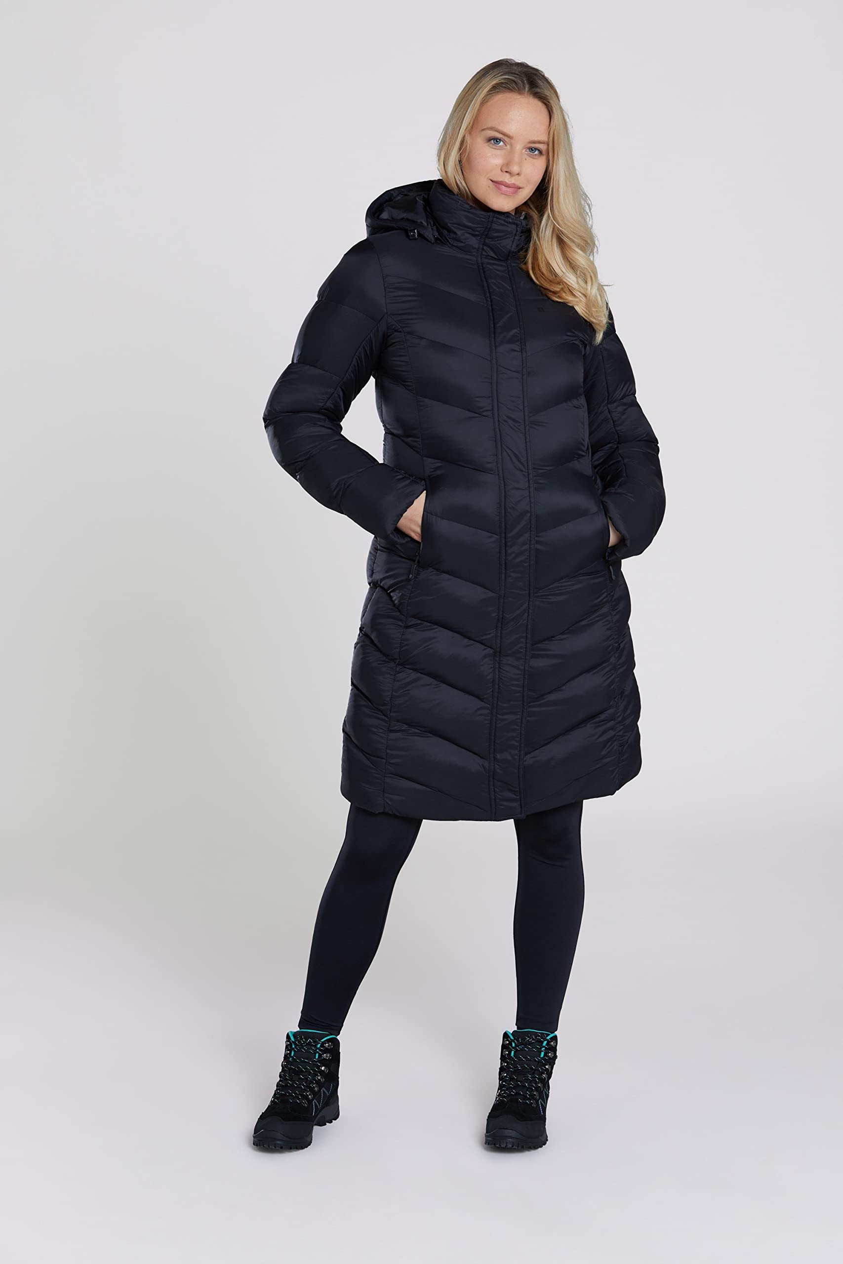 Mountain Warehouse Alexa Women's Padded Winter Jacket - Waterproof Snow Puffer Coat for Cold Weather, Hiking & Outdoor Activities