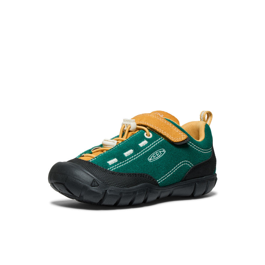 Little Kids' Jasper II Sneakers | Aventurine Green & Oak Buff Casual Shoes for Boys & Girls - Perfect for School, Play & Everyday Comfort