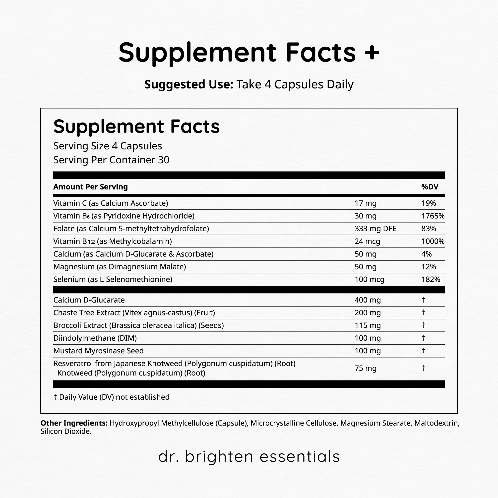 Dr. Brighten Balance - Hormone Balance Supplement for Women with Chasteberry & DIM - Supports Hormonal Acne Relief, Menstrual Cycle Regulation & PMS Symptoms - Vegan, Non-GMO Formula - Perfect for Daily Wellness & Natural Hormone Support
