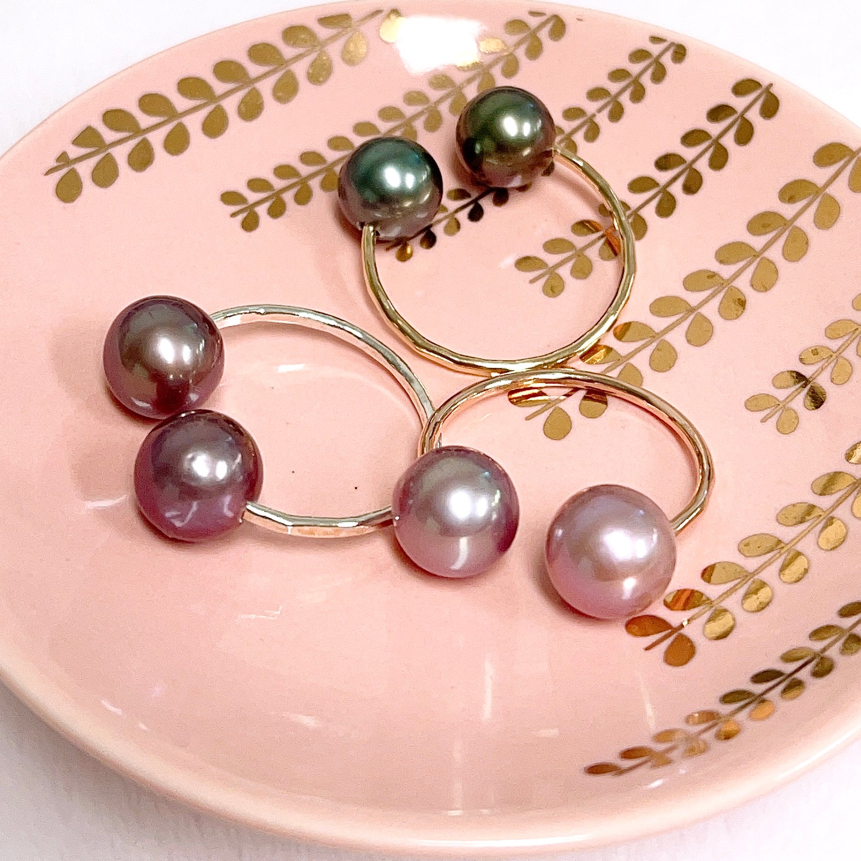 Adora Pink Pearl Ring (R216) - Elegant Jewelry for Women, Perfect for Parties, Weddings & Special Occasions