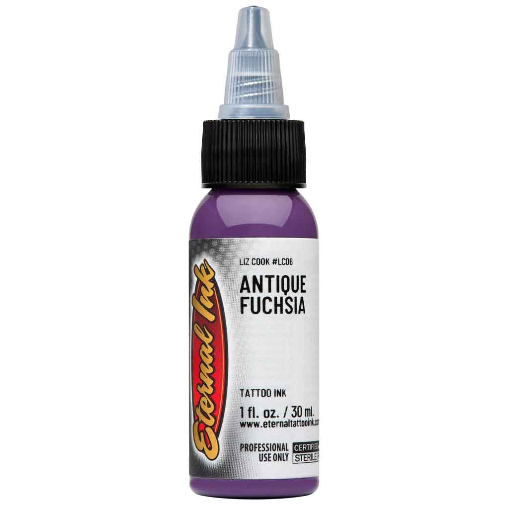 Antique Fuchsia Eternal Ink - 1 oz Bottle for Calligraphy, Tattoo & Art Projects - Premium Long-Lasting Ink for Professional Artists & DIY Crafting