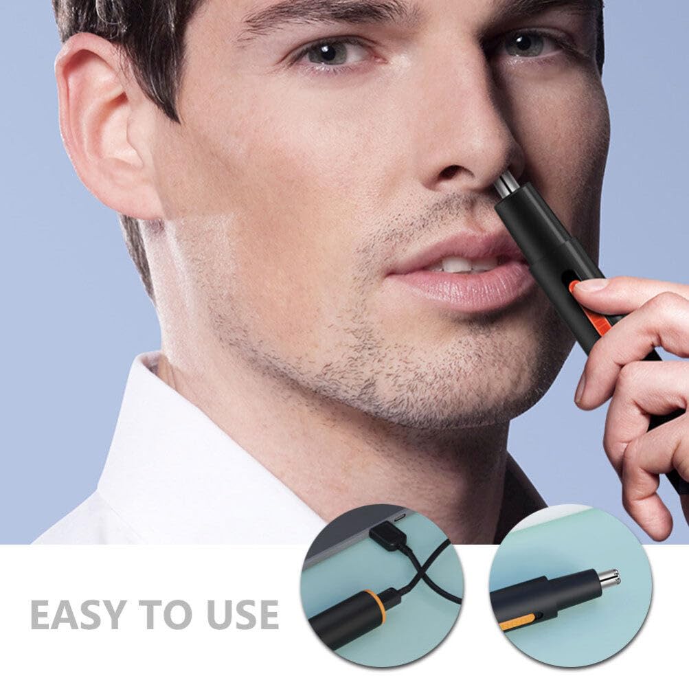 FOMIYES Electric Nose Hair Trimmer for Men - Portable & Rechargeable Nose Hair Clipper, Painless Grooming Tool for Travel, Home & Gym Use