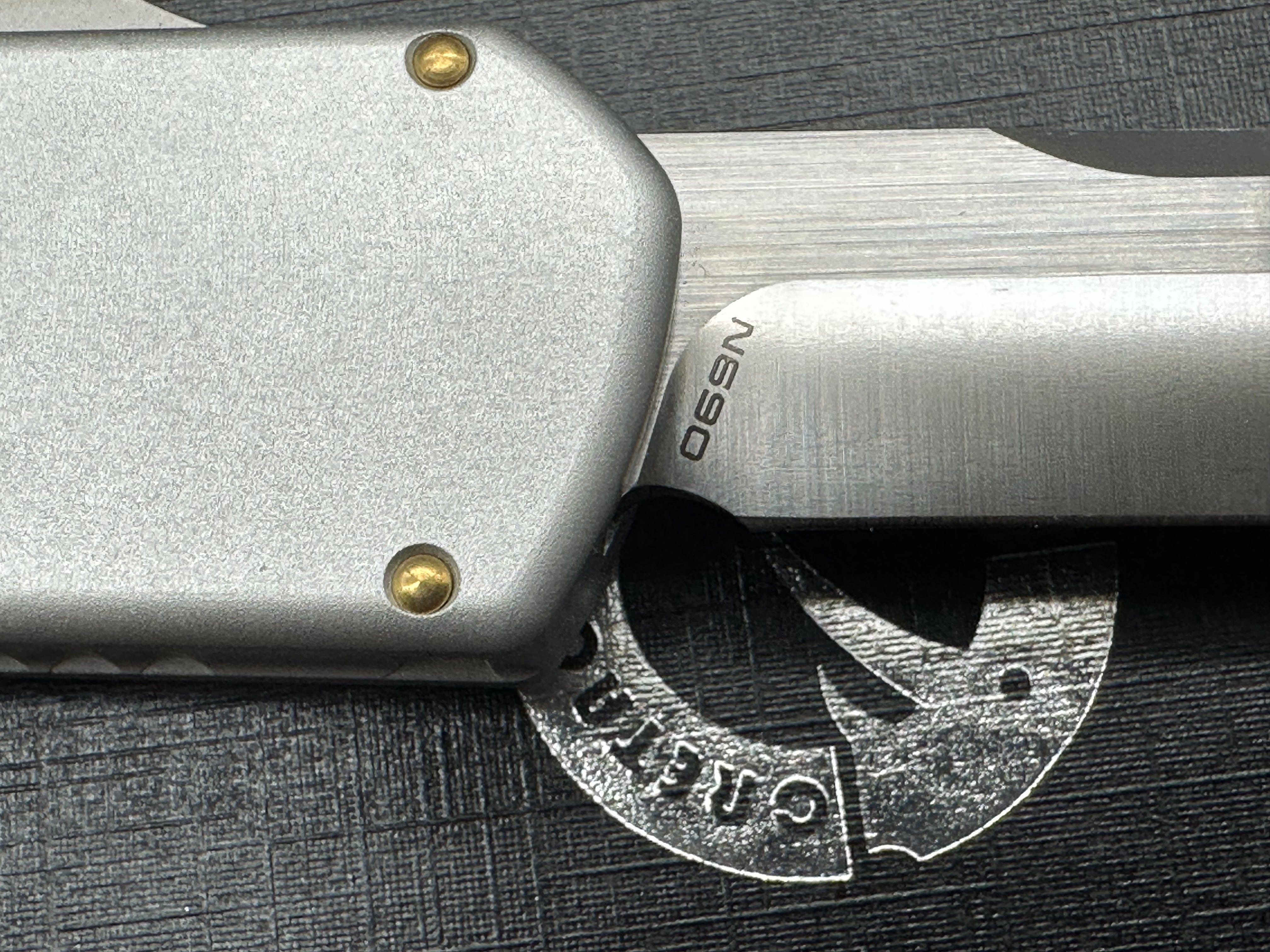 CRETACE ARES SERIES Tactical Knife - N690 Steel Blade, Ultem PEI & 6061 Aluminum Handle with TC4 Titanium Clip - Outdoor Survival, Camping, Hunting Gear