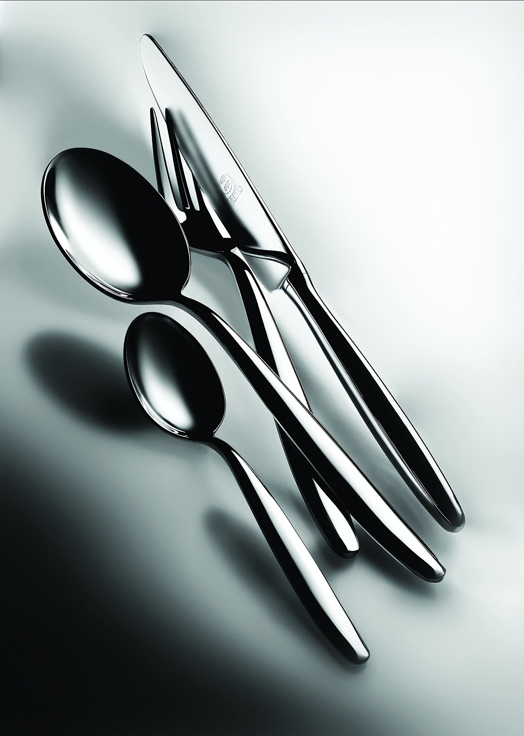Mepra Acqua 24-Piece Dessert Serving Set - Elegant Metallic Tableware, Dishwasher Safe Cutlery for Parties, Weddings & Fine Dining | Perfect for Cake, Pastry & Dessert Presentation