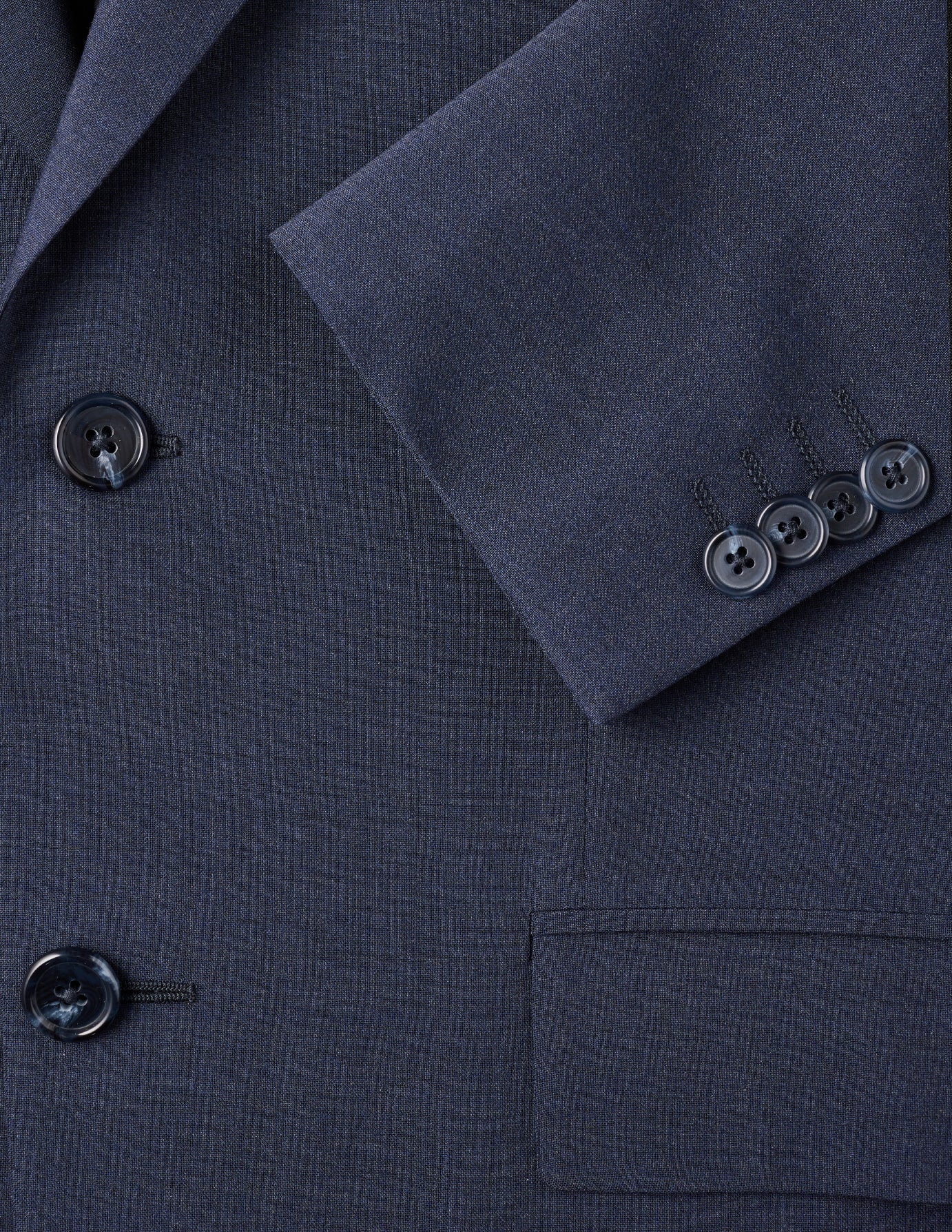 Premium Tech Wool Blazer for Men - Navy Blue Slim Fit Business Suit Jacket - Perfect for Office, Meetings & Formal Events