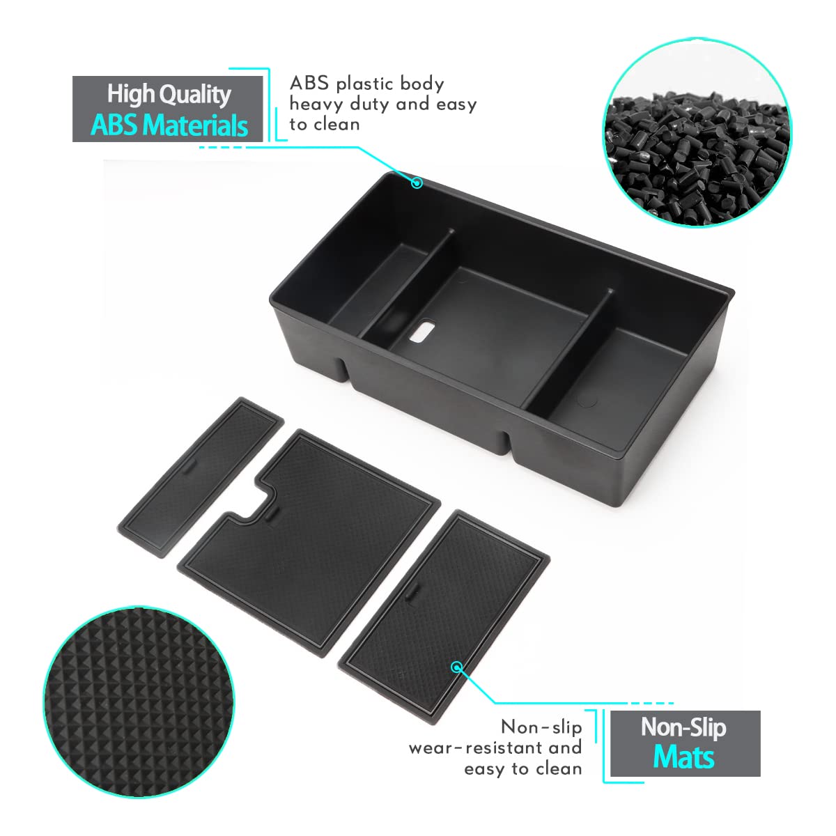 MARCHFA Center Console Organizer Tray for 2021-2025 Toyota Venza - Armrest Storage Box Insert with Non-Slip Design | Perfect for Car Organization, Phone & Keys Storage, Road Trips & Daily Commute