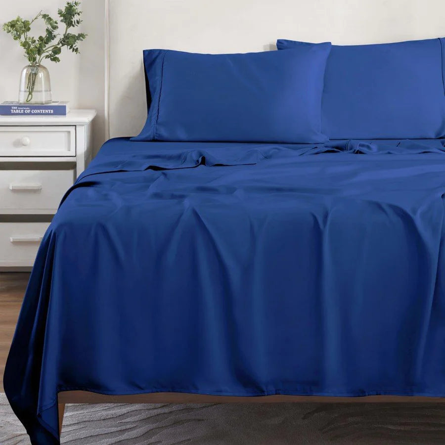 Premium 300 Thread Count Modal Bed Sheet Set from Beechwood - Deep Pocket Fitted Sheets for Queen/King Size Beds - Ultra Soft & Breathable Bedding for All-Season Comfort
